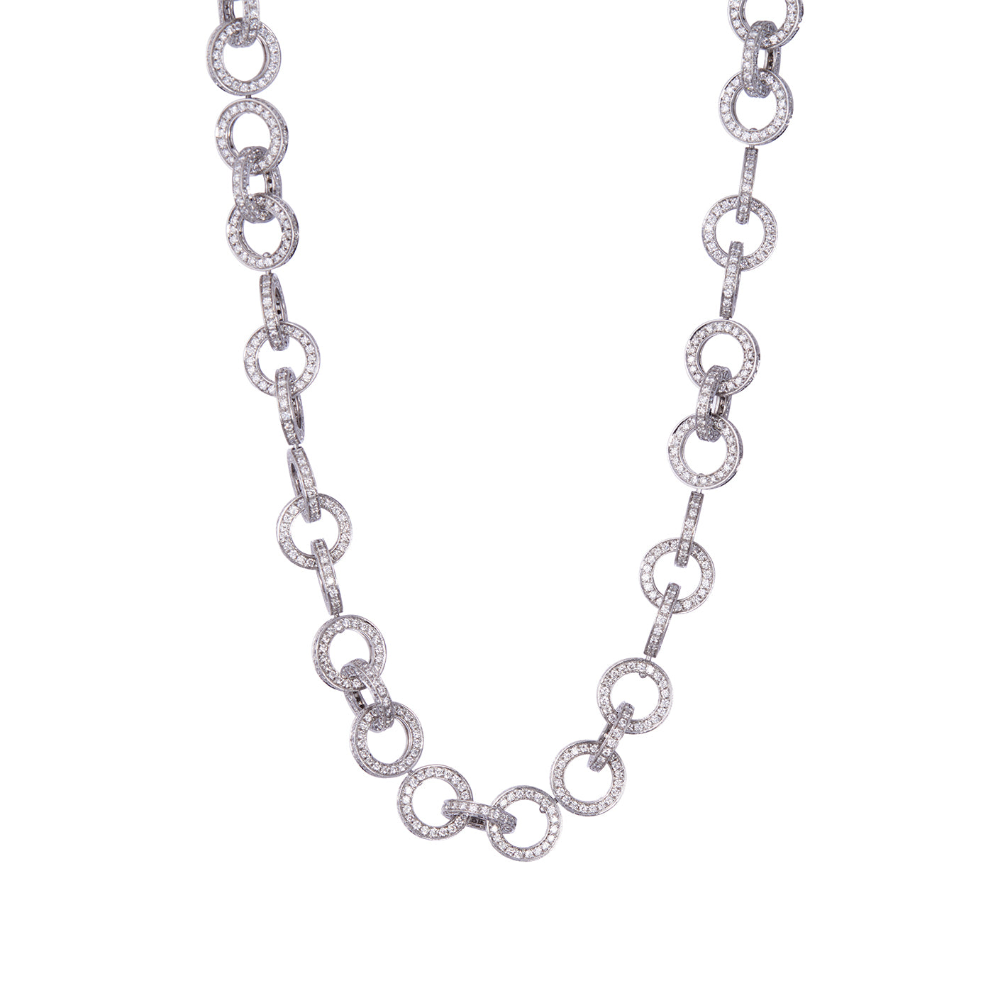 Circles Necklace with Diamonds | Necklaces Necklaces