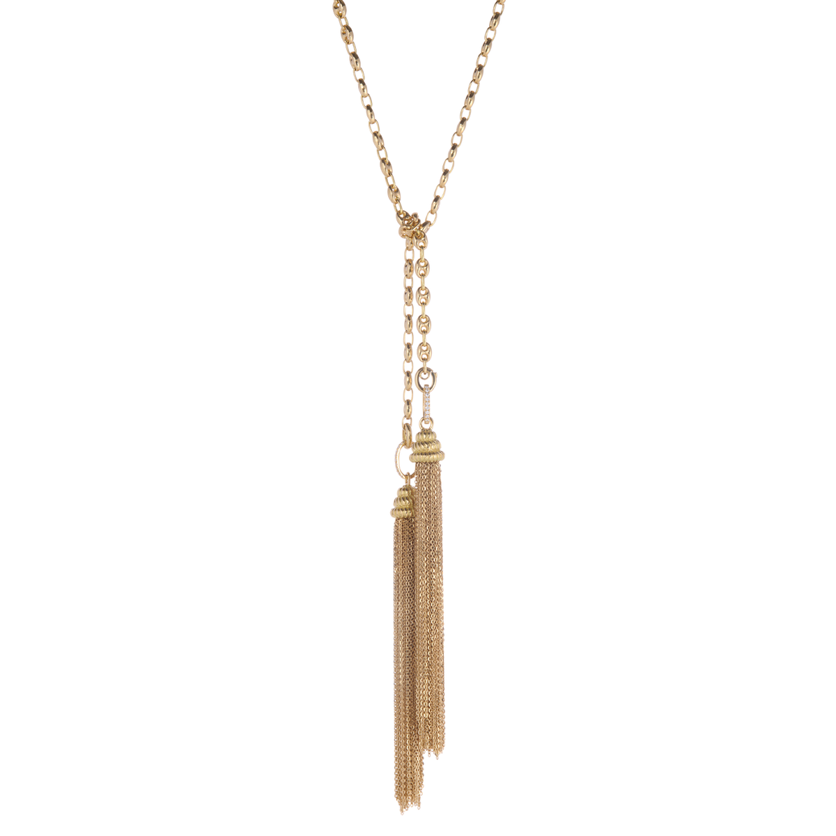 Rolling Top Tassel Pendant