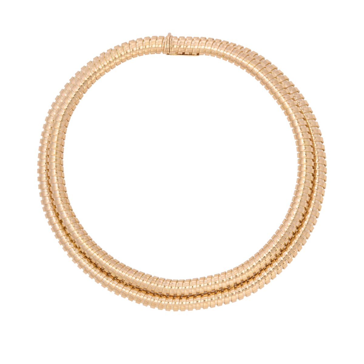 Double Coil Collar Necklace