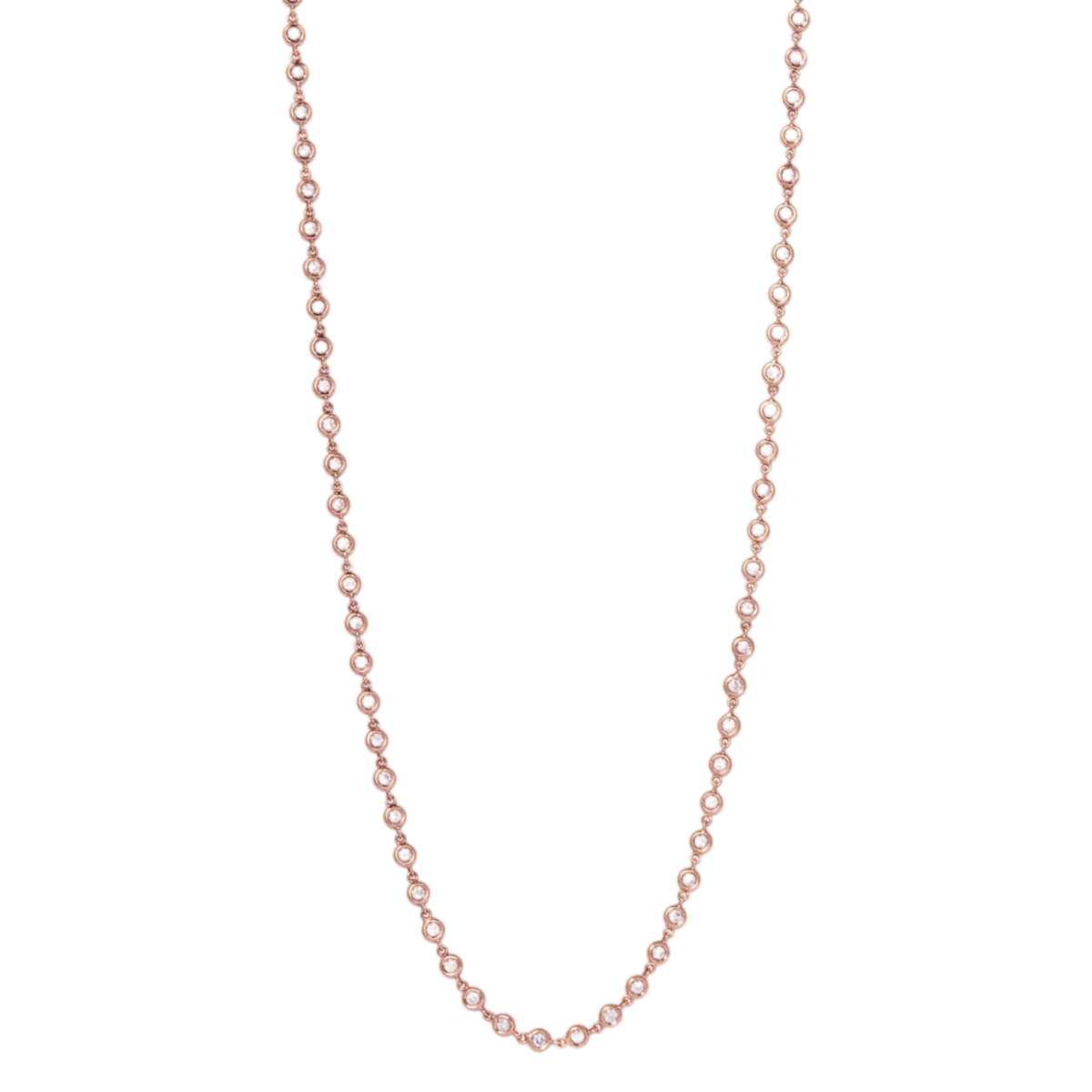 Superlative Necklace with Diamonds | Rose Gold / 27 in | Necklaces
