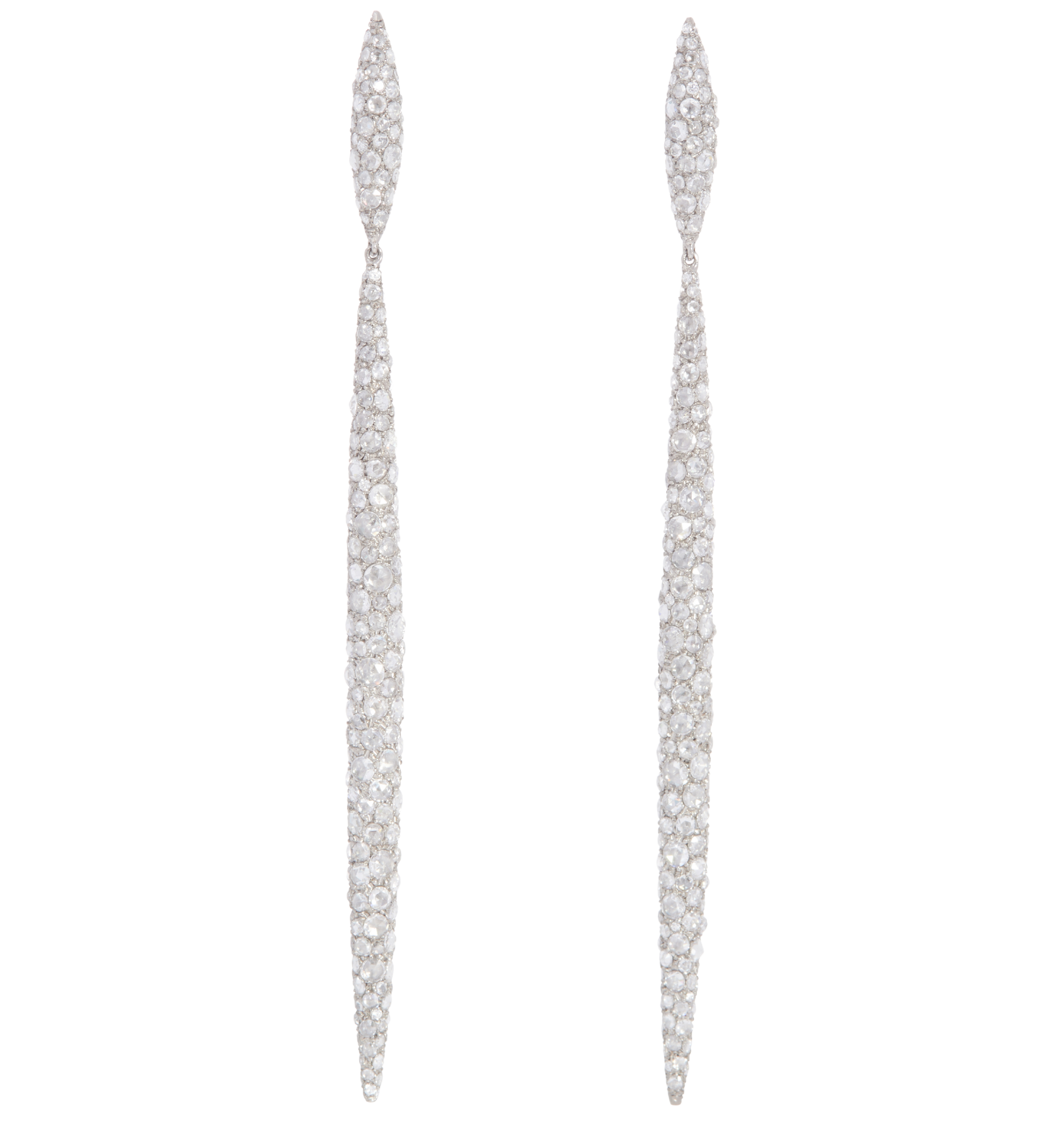 Diamond Matchstick Earrings