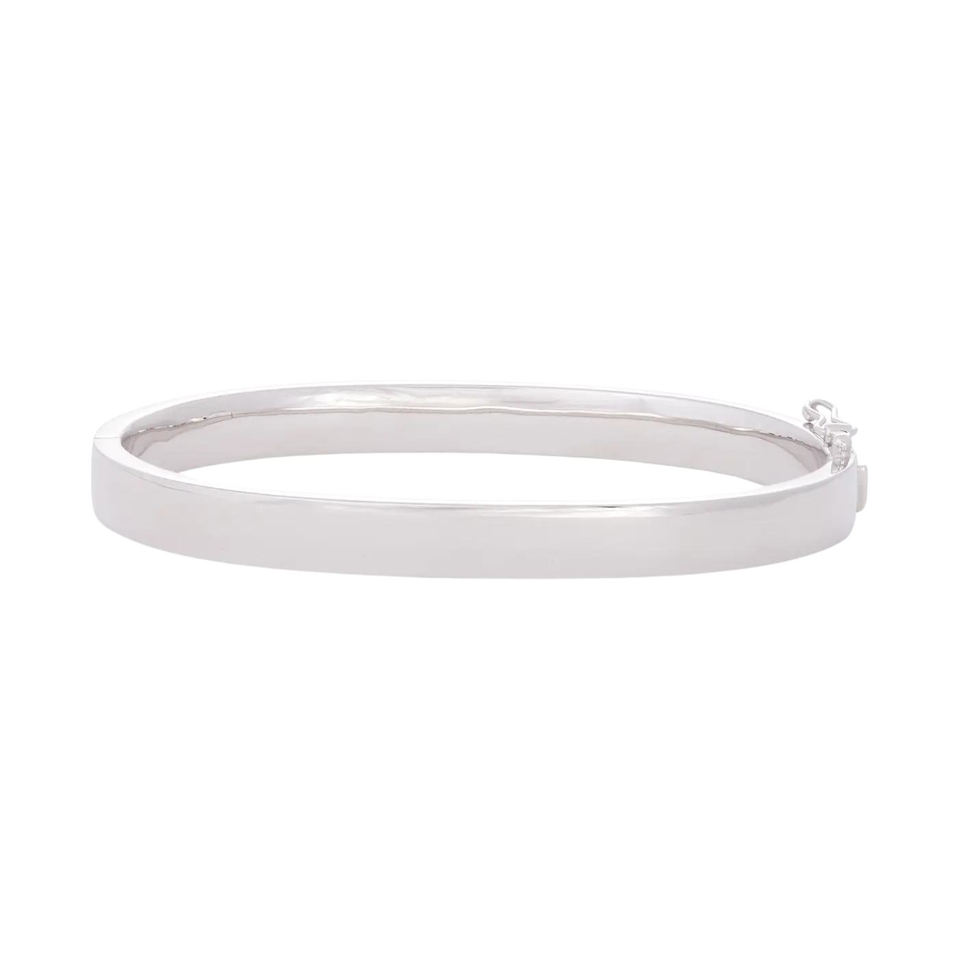 Medium Polished Bangle | White Gold / Regular | Bracelets