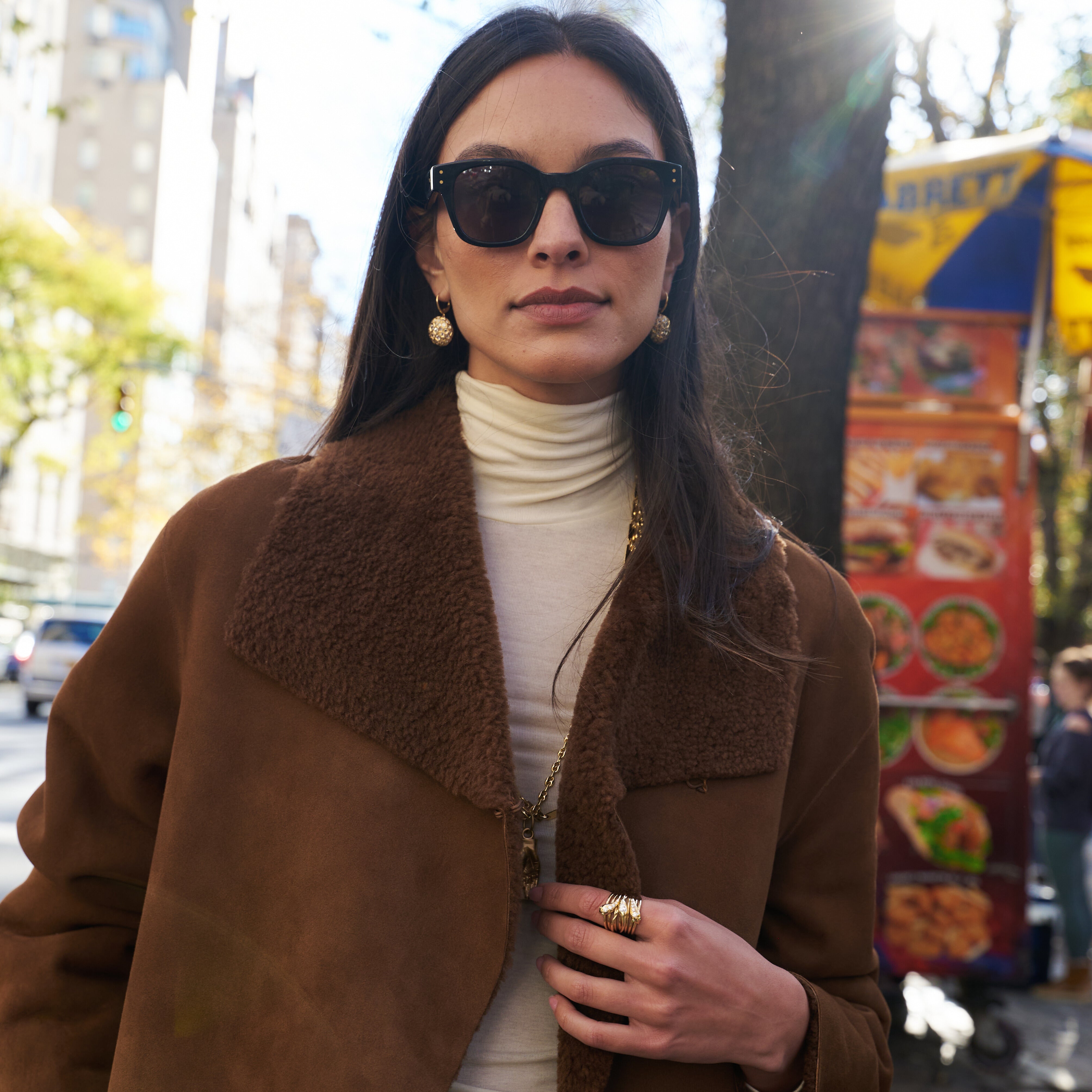 Serpentine Ring with Diamonds & Emeralds