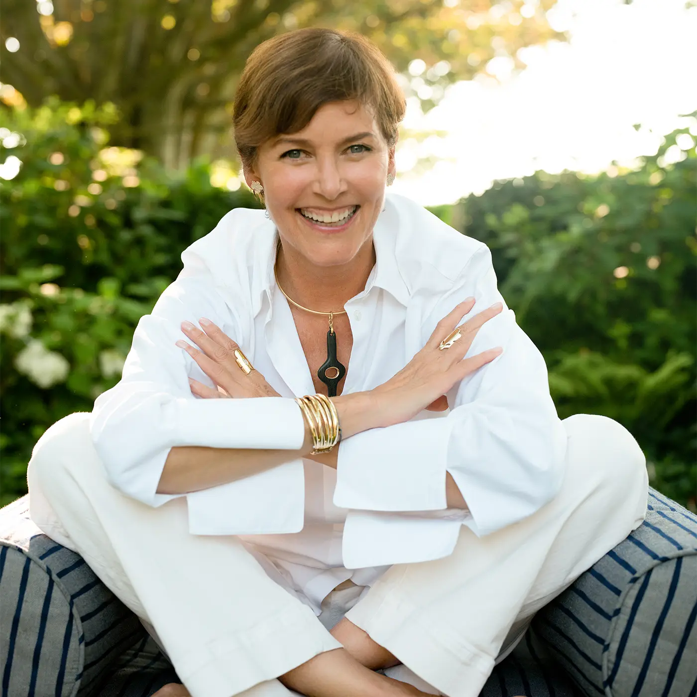 Circe Ebony and Gold Pendant | Charms