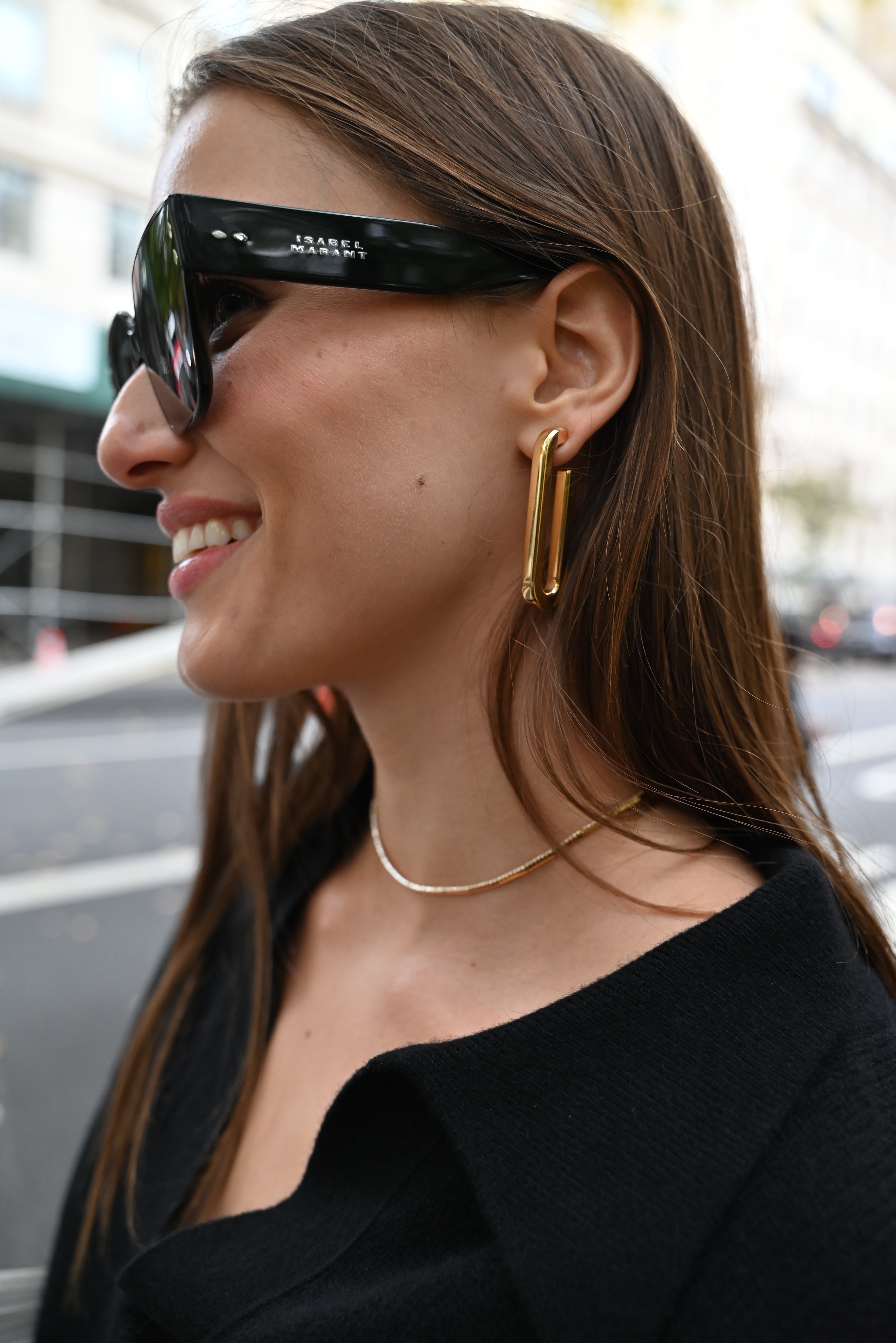 Paperclip Hoop Earrings