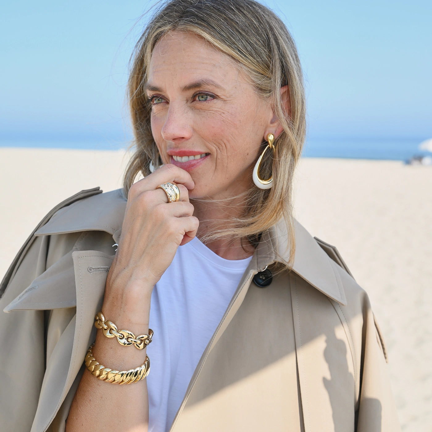 Enamel Door Knocker Earrings