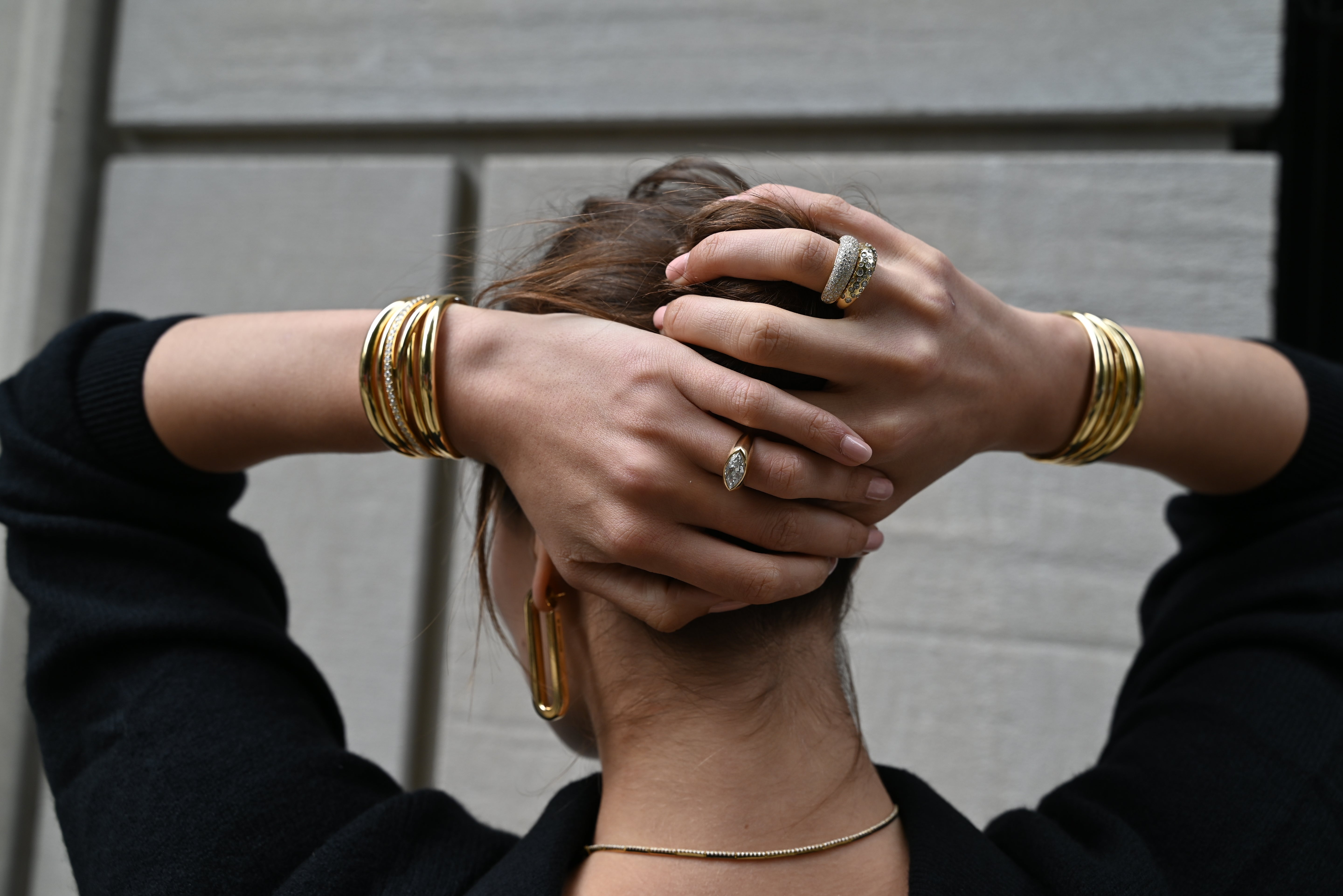 Diamond Accent Scribble Bracelet