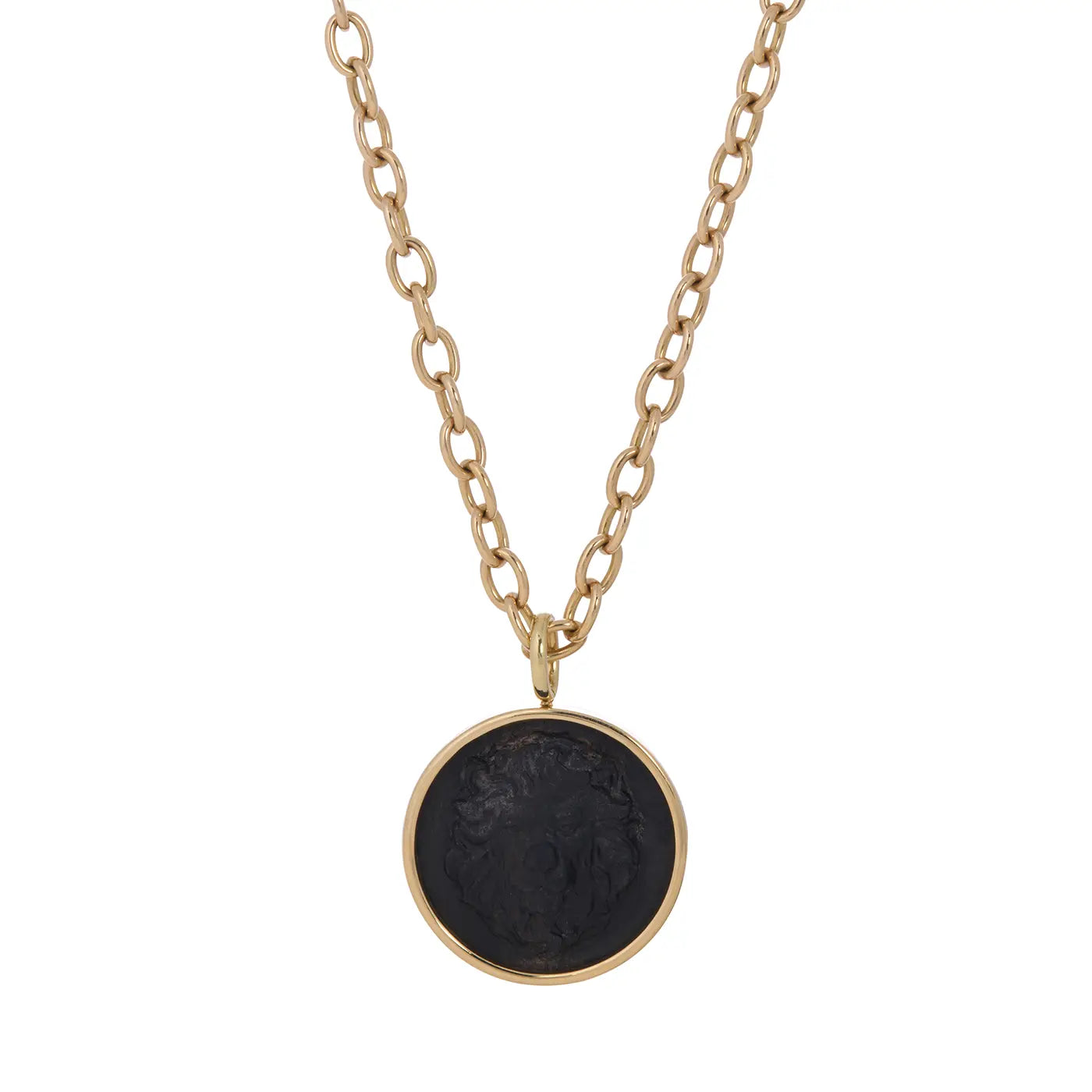 Ebony Lion Head Pendant | Charms