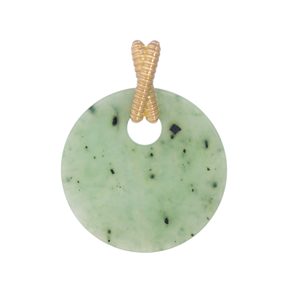 Nephrite Disc Pendant
