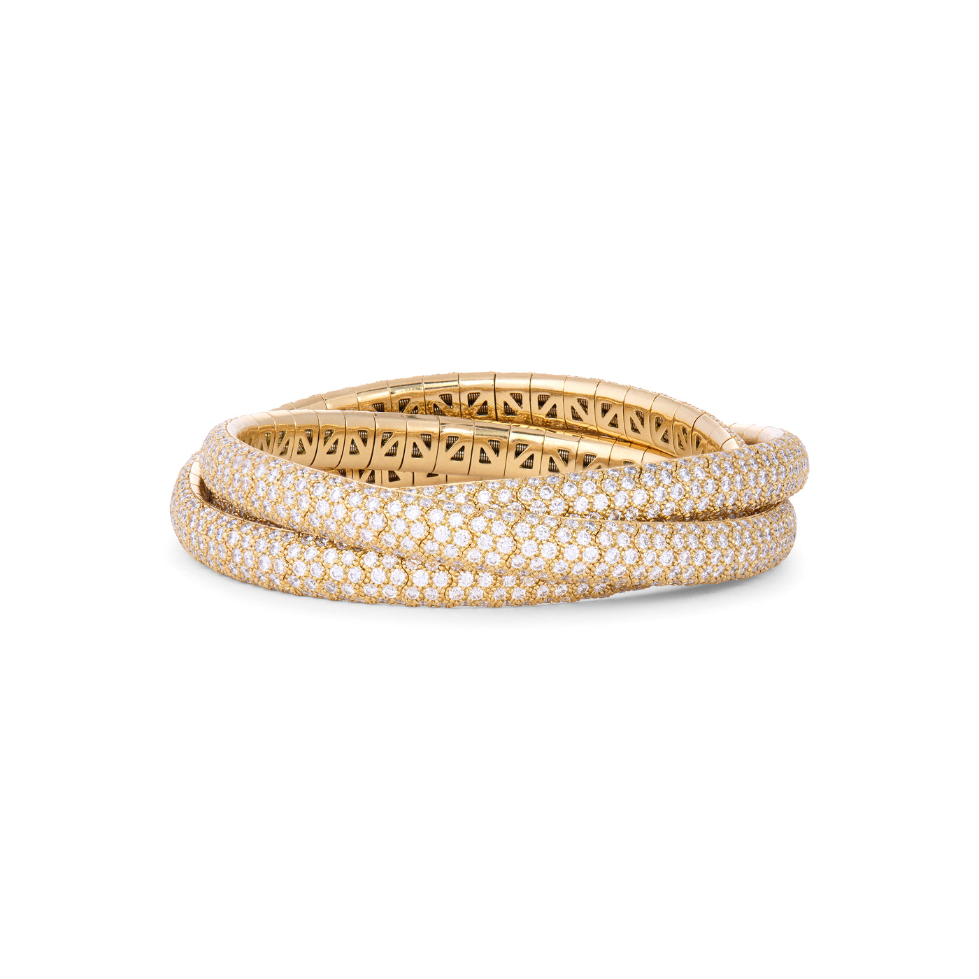 Rolling Bracelet with Diamonds