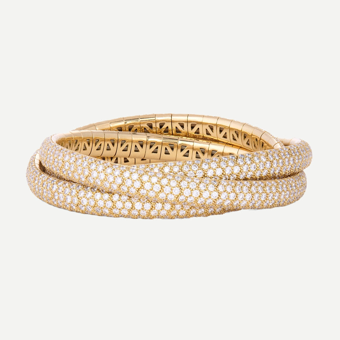 Rolling Bracelet with Diamonds