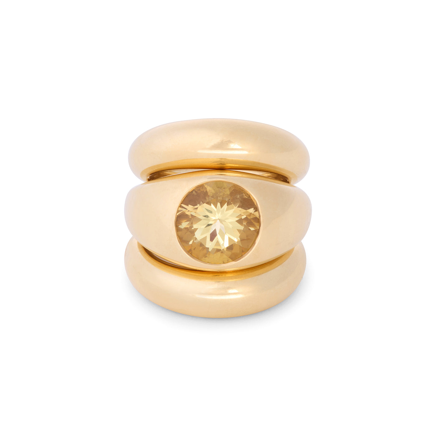 Yellow Beryl Ring
