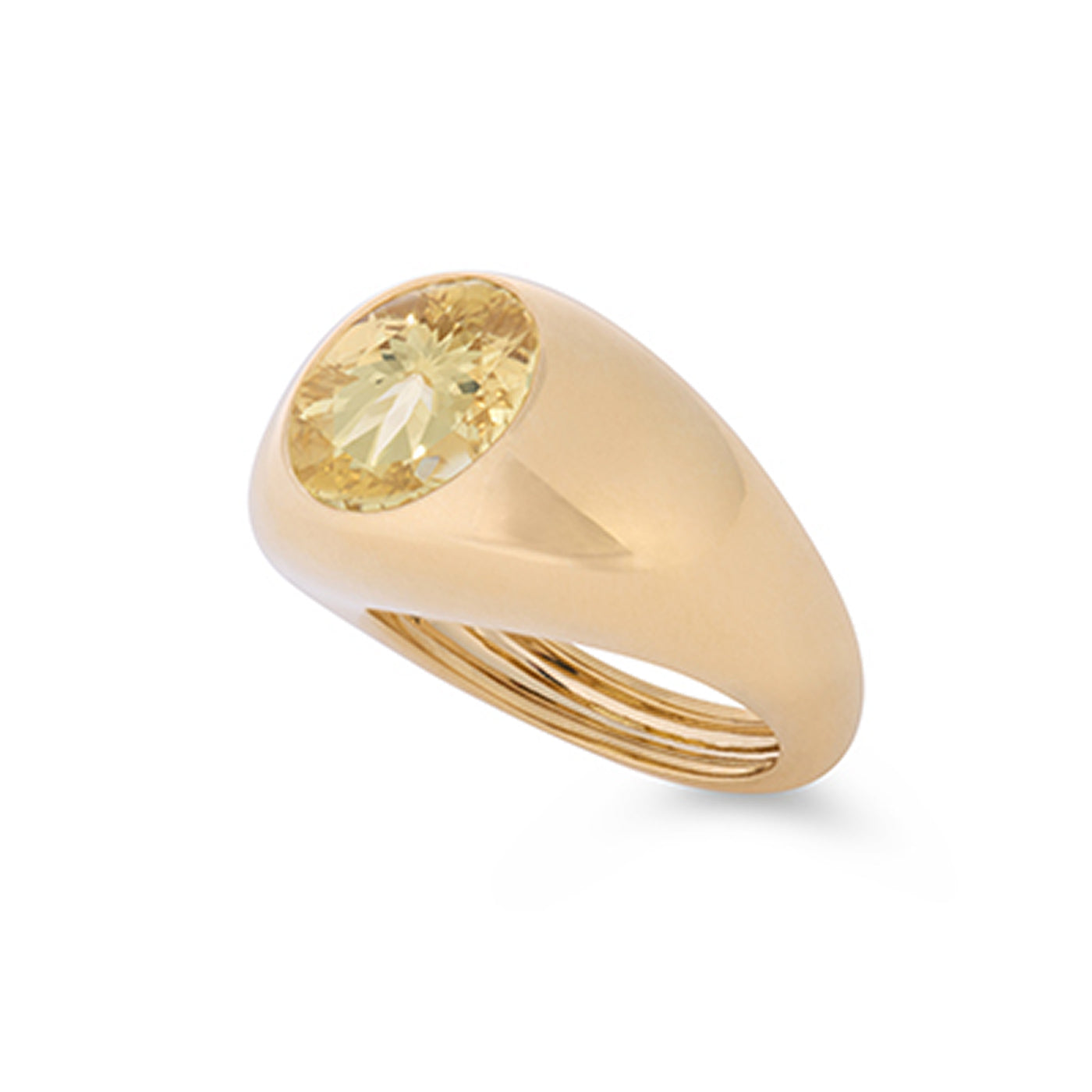 Yellow Beryl Ring