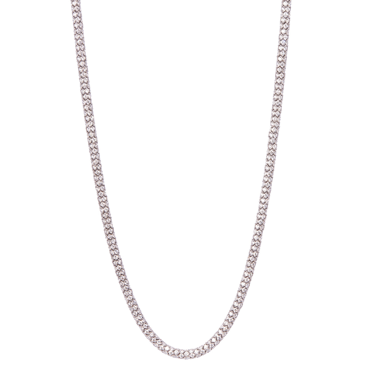 Rope Necklace with Diamonds