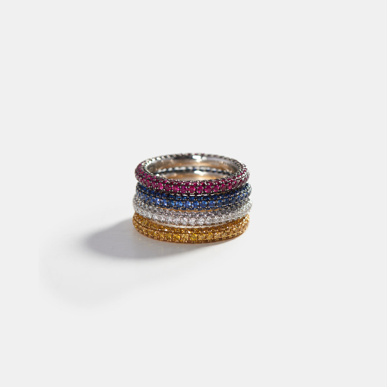Thread Ring with Sapphires