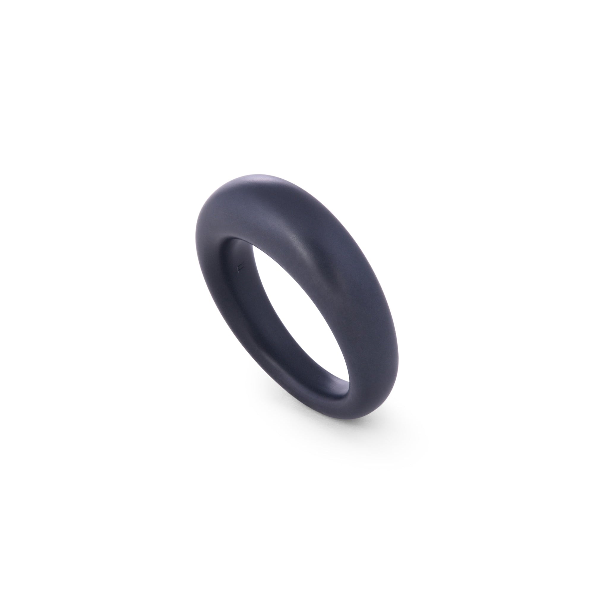 Titanium French Dome Ring