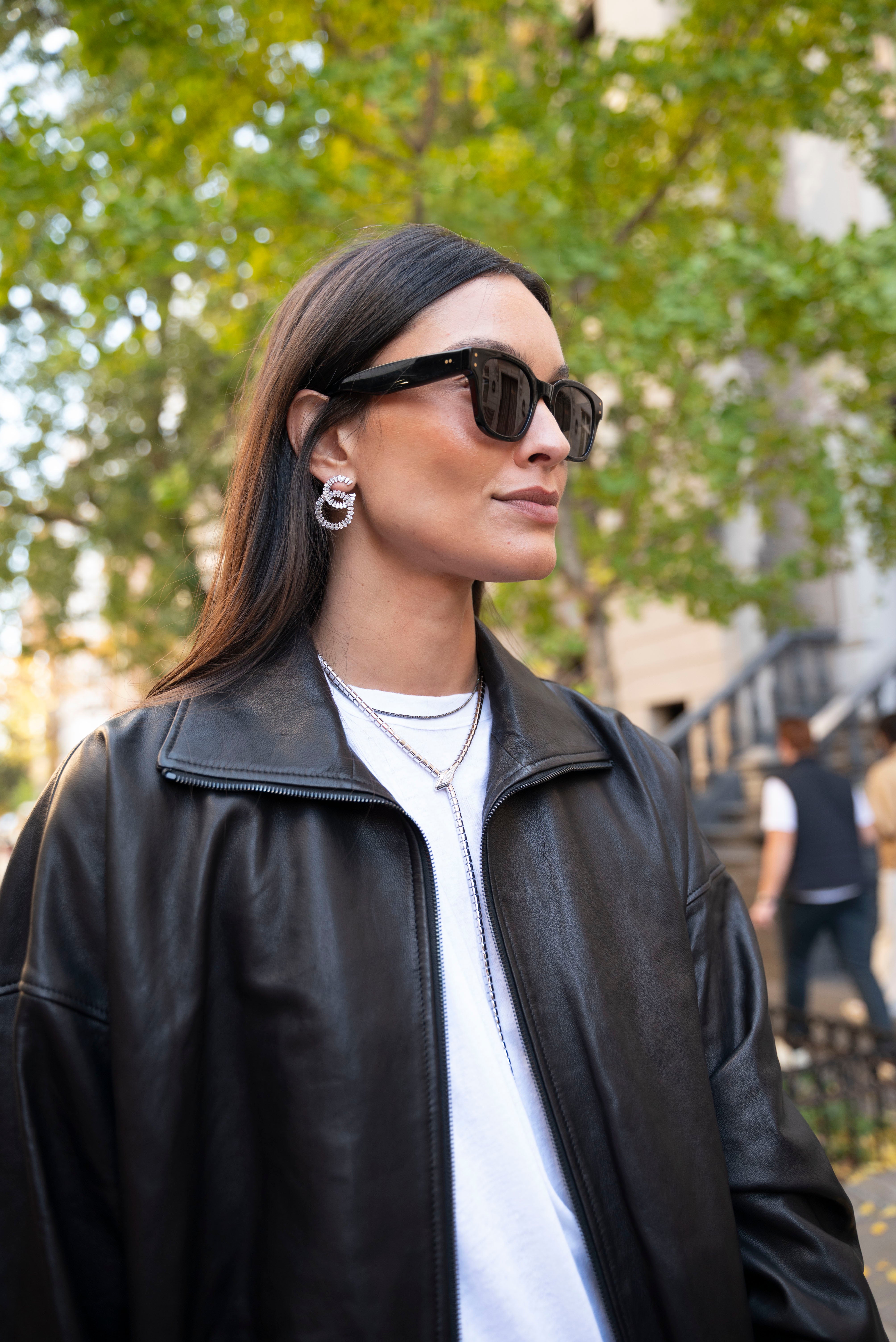 Wrap Around Snake Lariat with Diamonds