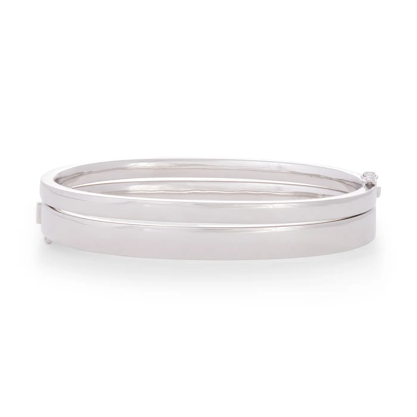 Medium Polished Bangle | White Gold / Regular | Bracelets