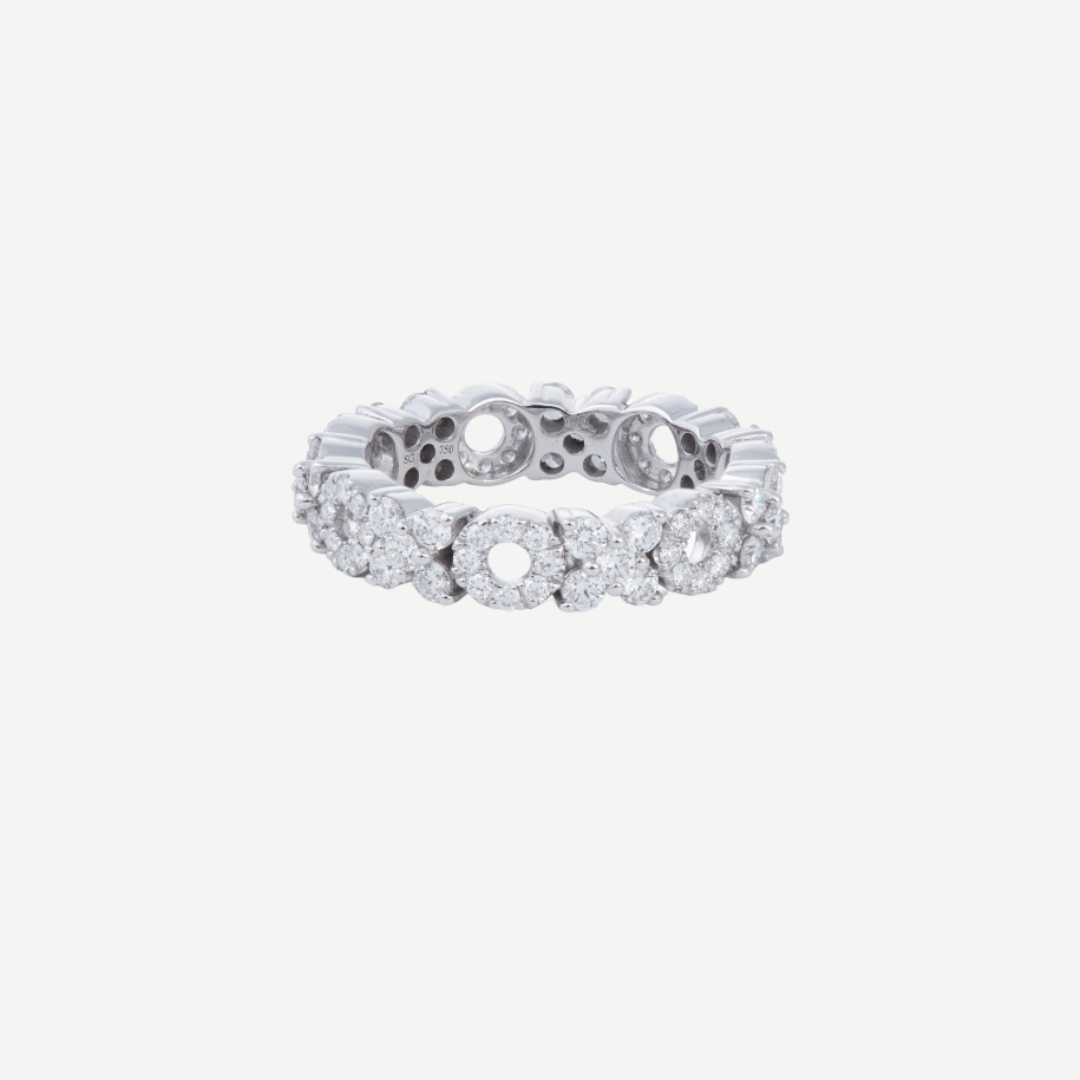 XO Diamond Band Ring
