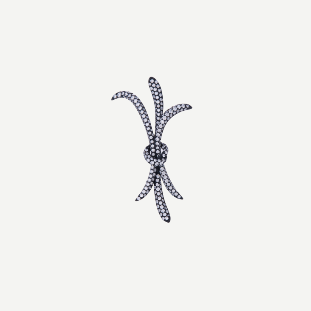 Titanium Ribbon Brooch
