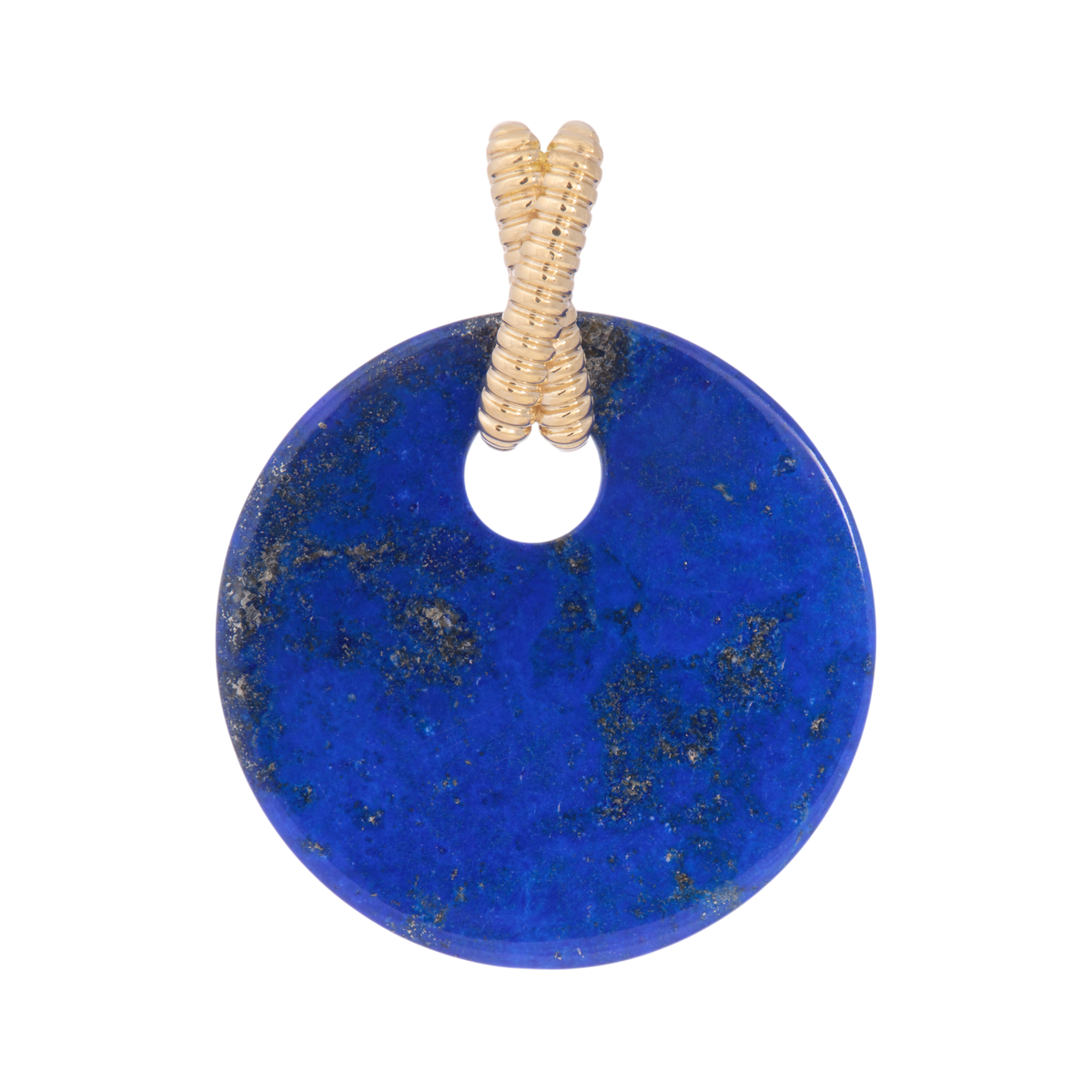 Lapis Disc Pendant