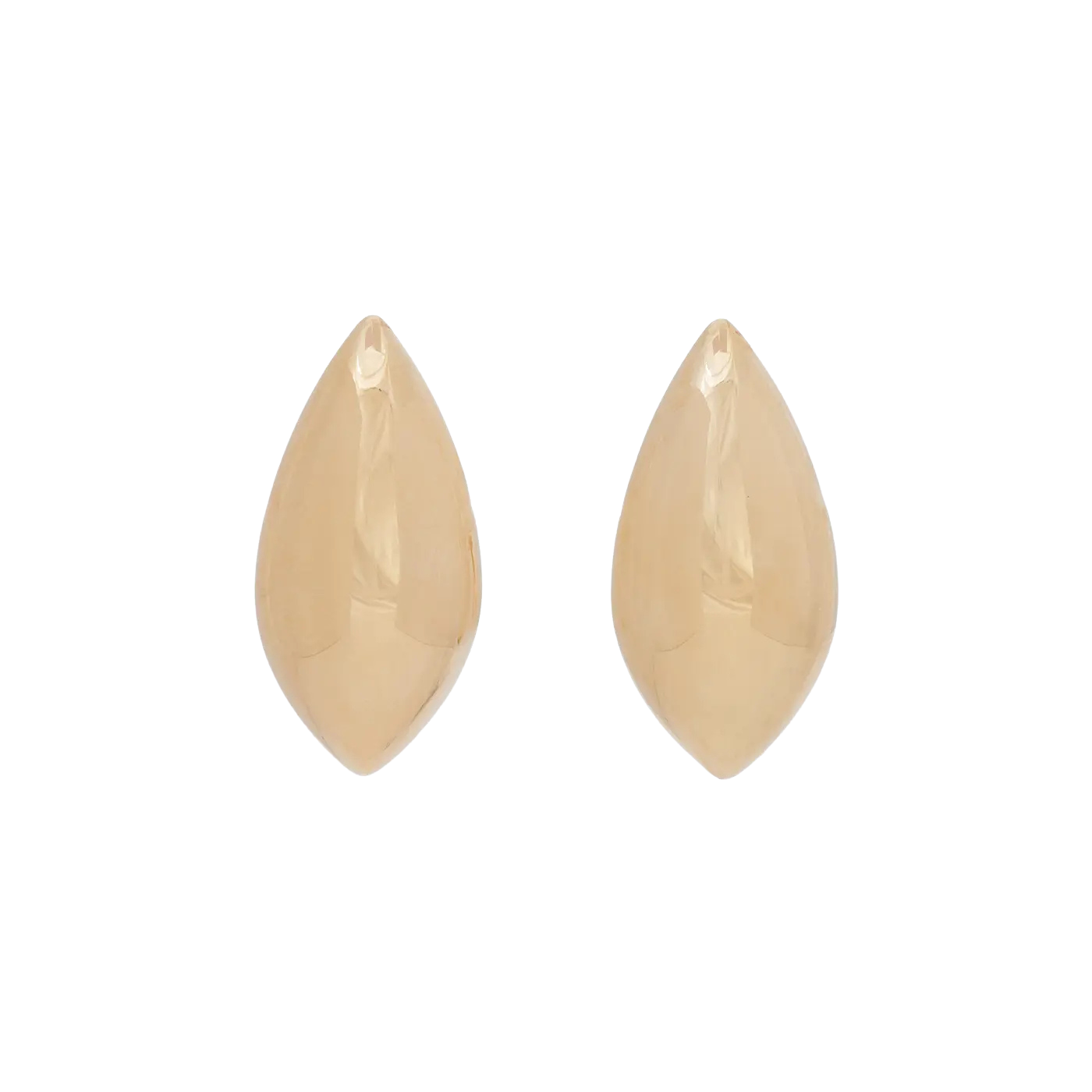 Marquise Dome Earrings | Yellow Gold | Earrings