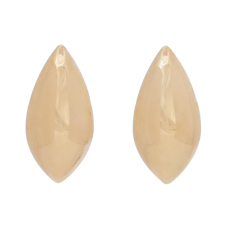 Marquise Dome Earrings | Yellow Gold | Earrings