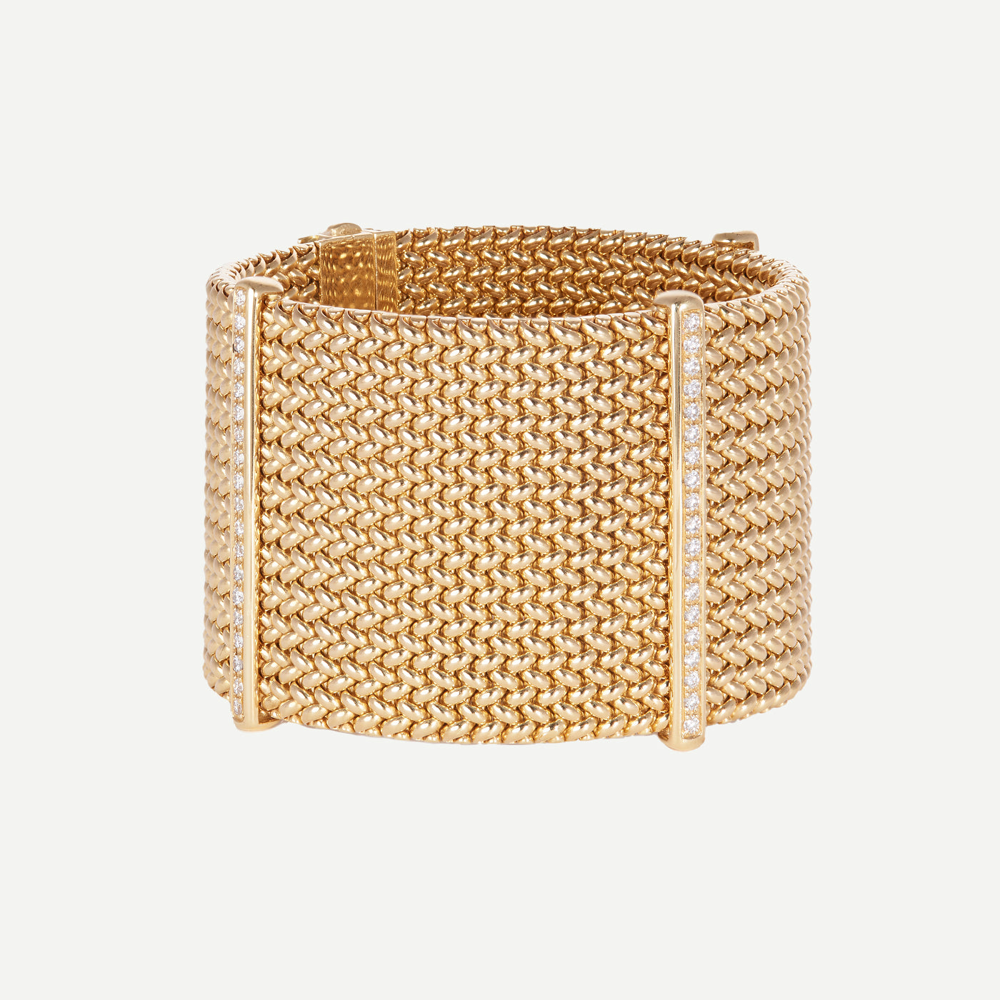 Mesh Diamond Broad Flexible Cuff