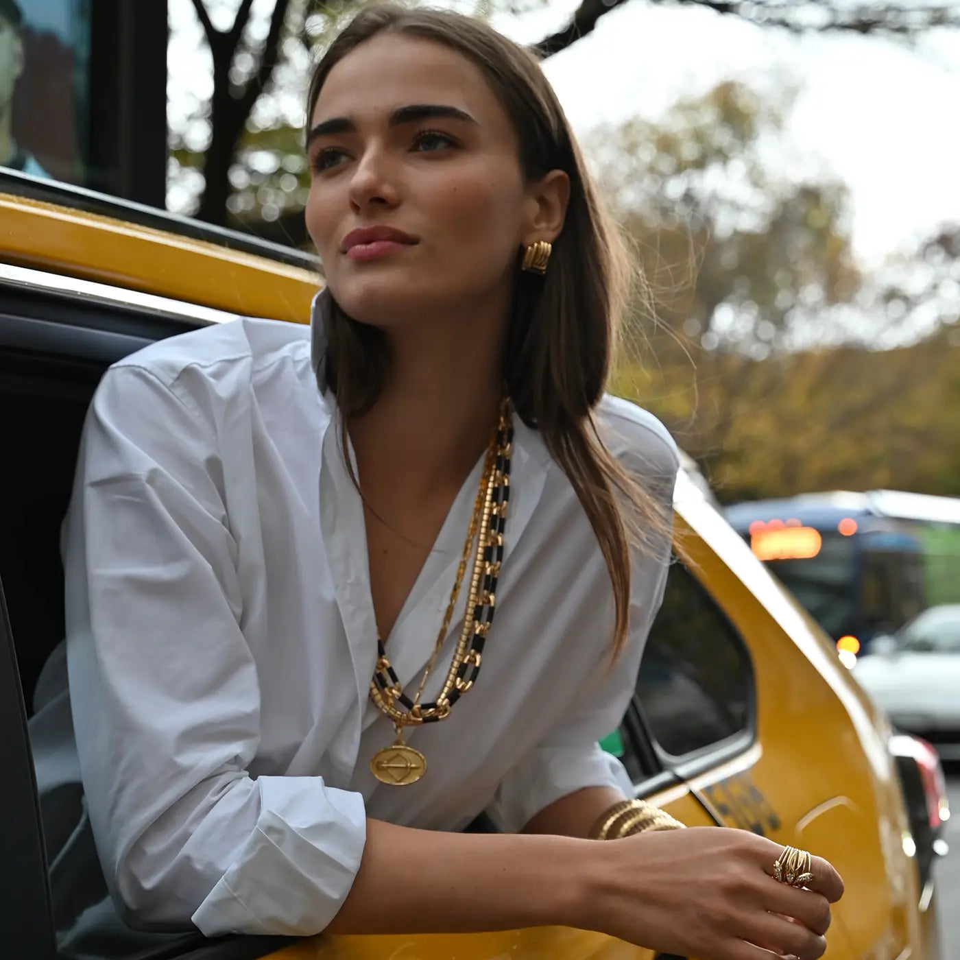 Tab Chain Necklace | White Gold / 27 in (68.58 cm) | Necklaces