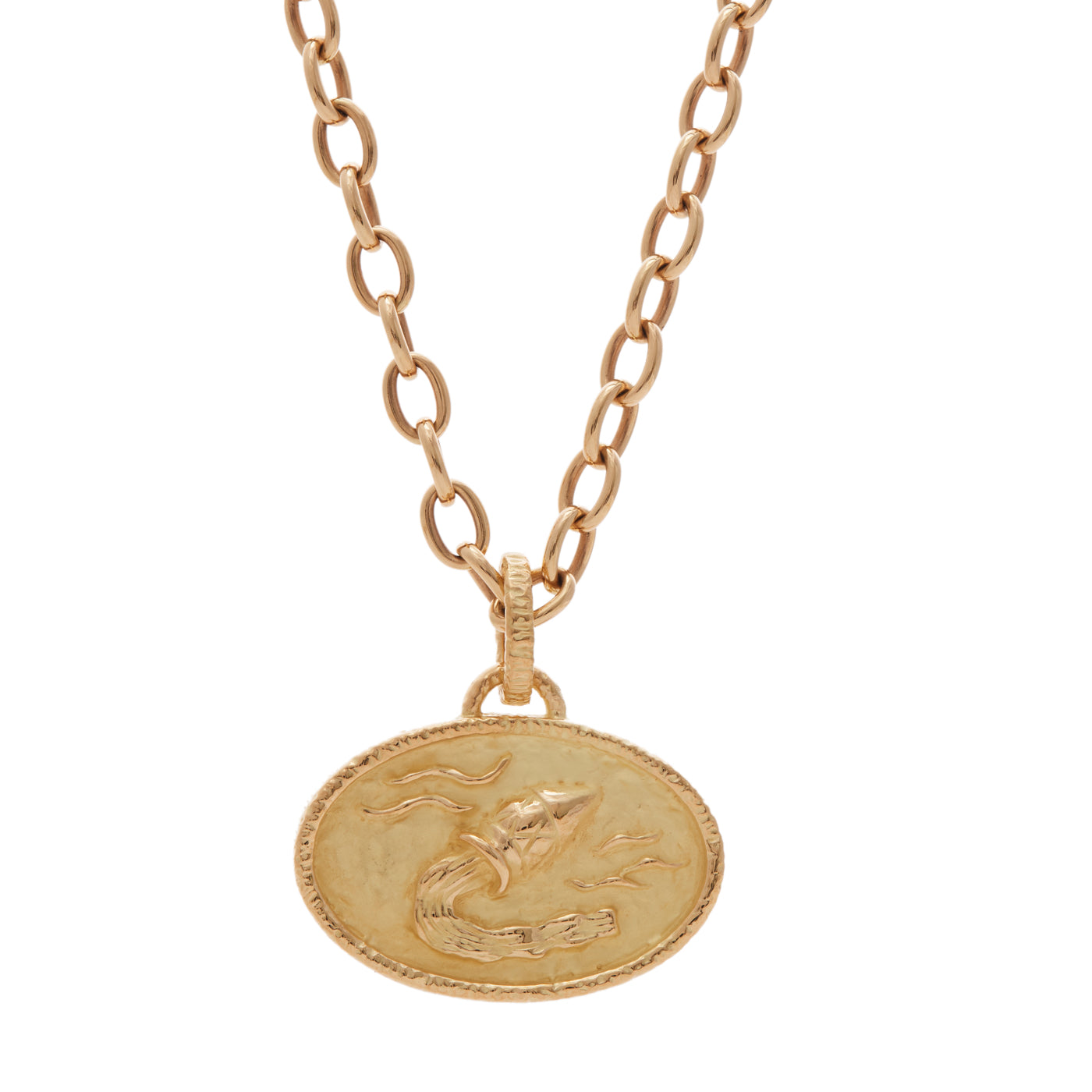 Aquarius Pendant | Yellow Gold / Regular | Zodiacs