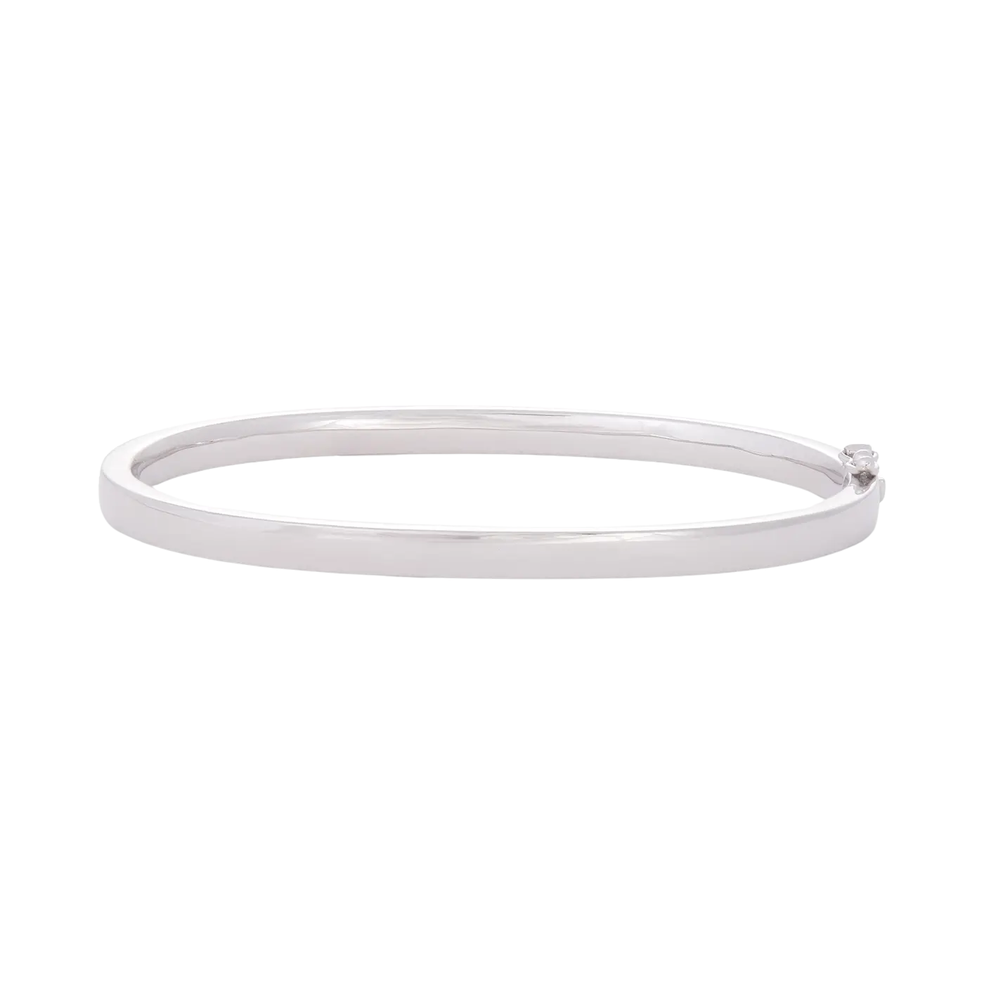 Thin Polished Bangle | White Gold / Thin | Bracelets