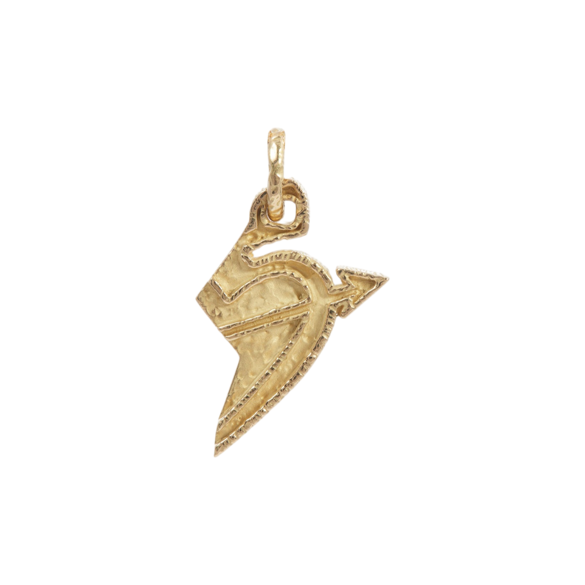 Split Heart Charm | Yellow Gold | Charms