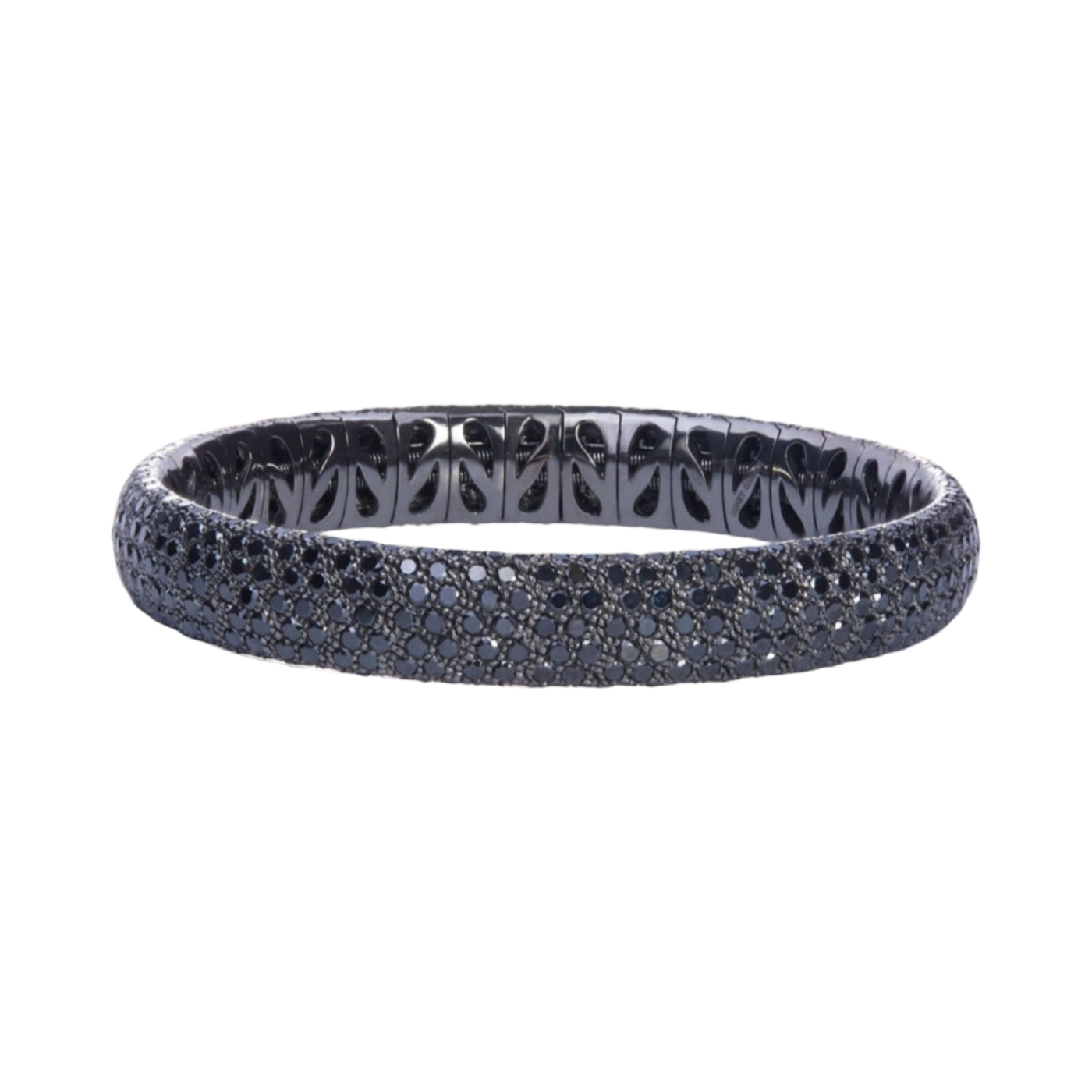 Pavé Stretch Bracelet with Black Diamonds | Bracelets Bracelets
