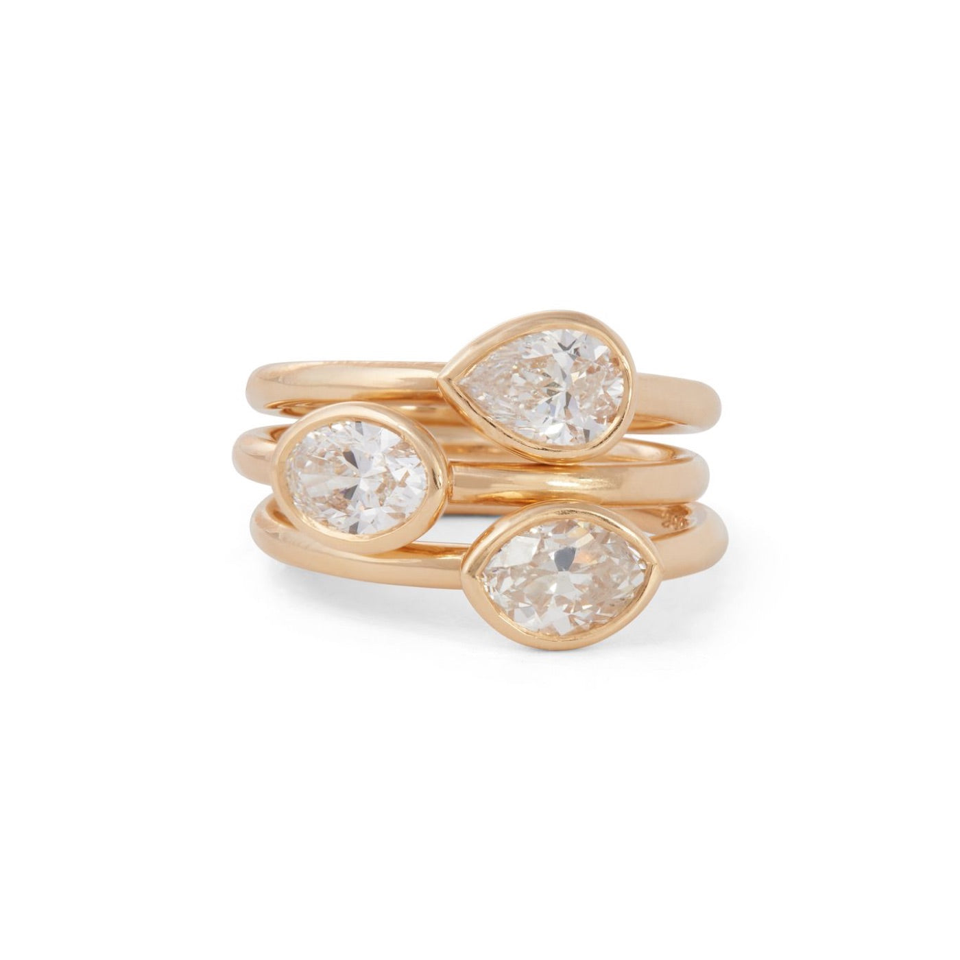 Carey Ring with Diamond | Yellow Gold | Rings