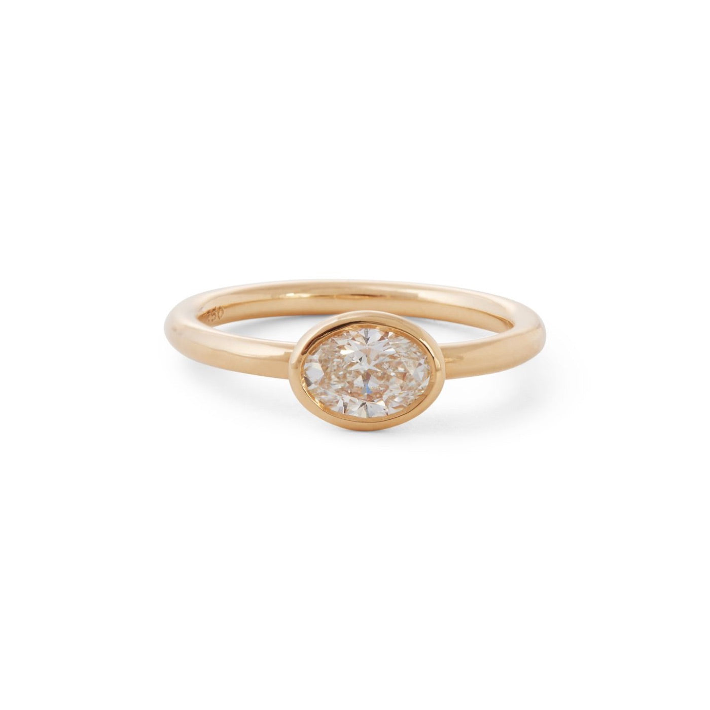 Carey Ring with Diamond | Yellow Gold | Rings