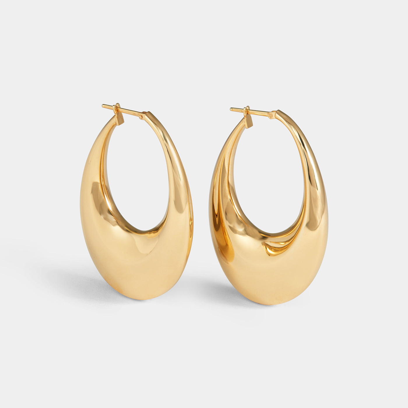 Carine Earrings | Yellow Gold / 2 in (5 cm) | Earrings