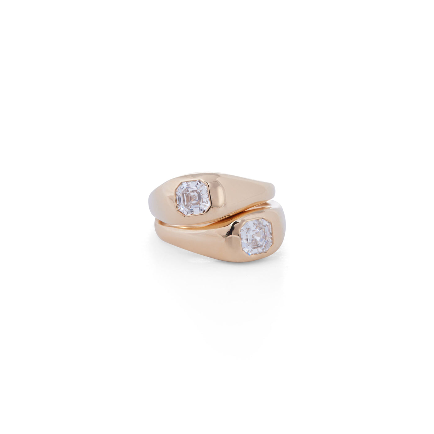Asscher Diamond Ring | Yellow Gold | Rings