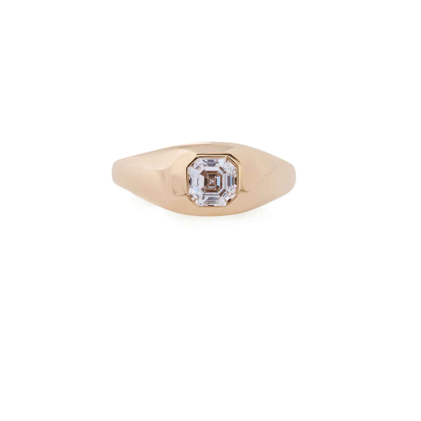 Asscher Diamond Ring | Yellow Gold | Rings