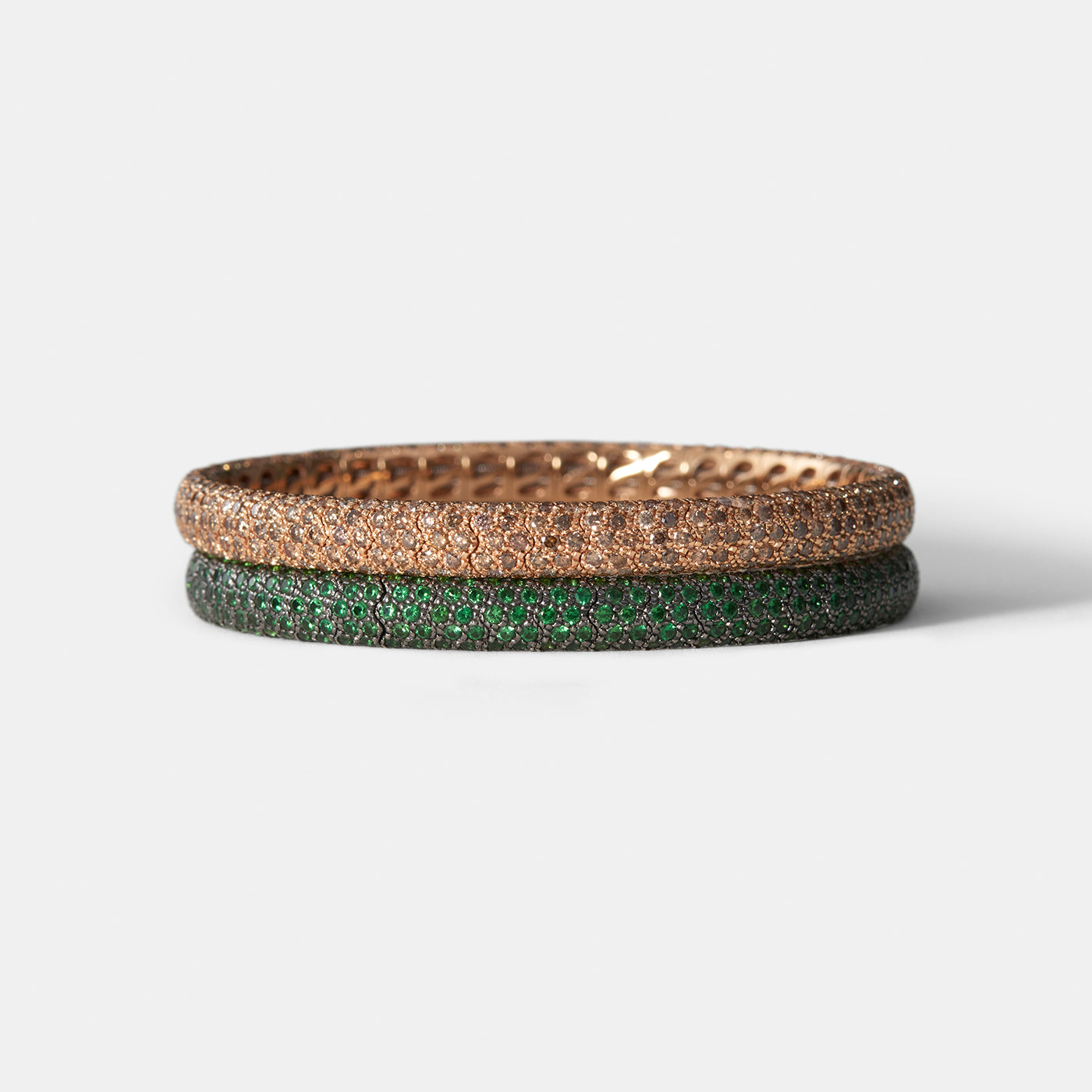 Pavé Stretch Bracelet with Cognac Diamonds | Bracelets Bracelets