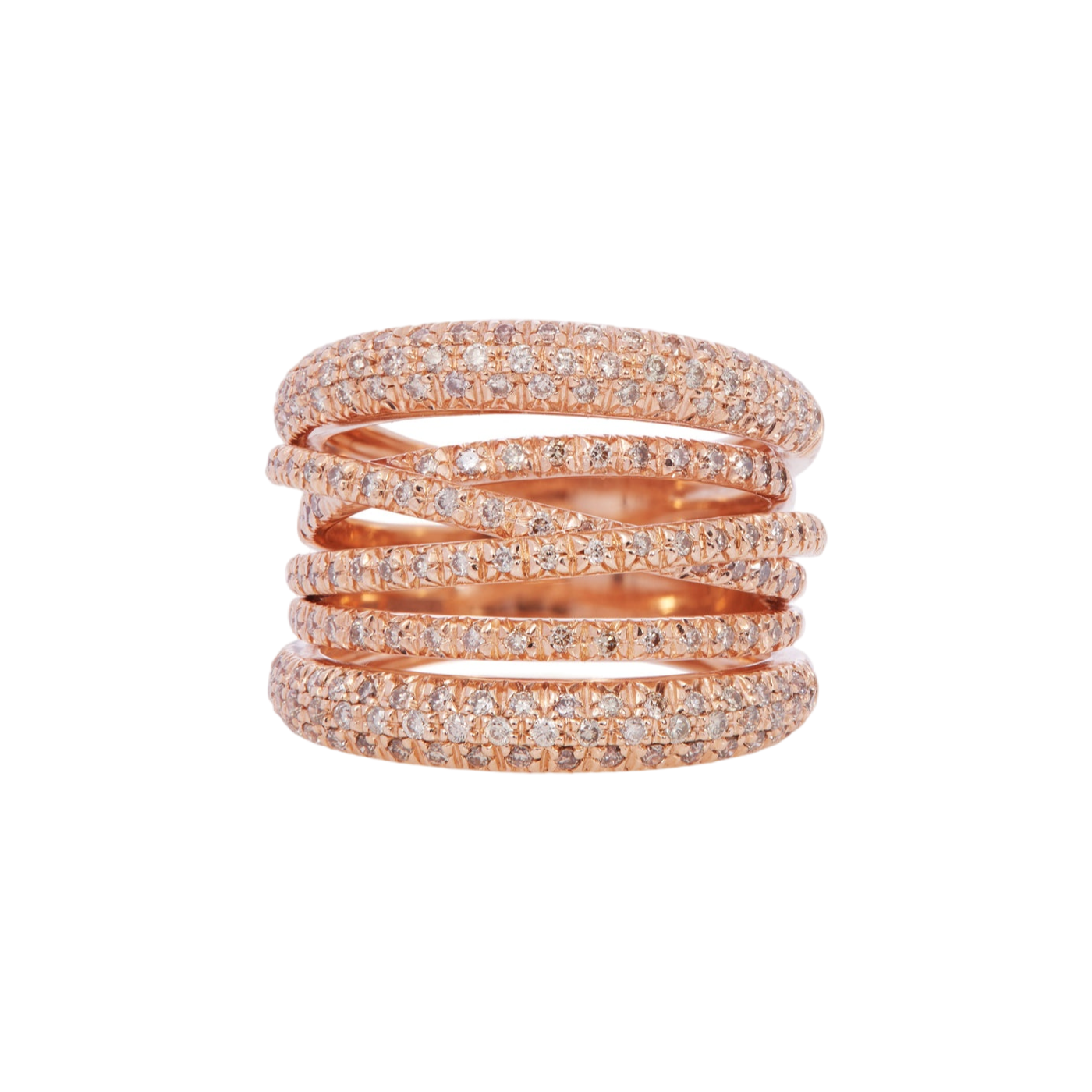 Scribble Ring with Cognac Diamonds | Rings