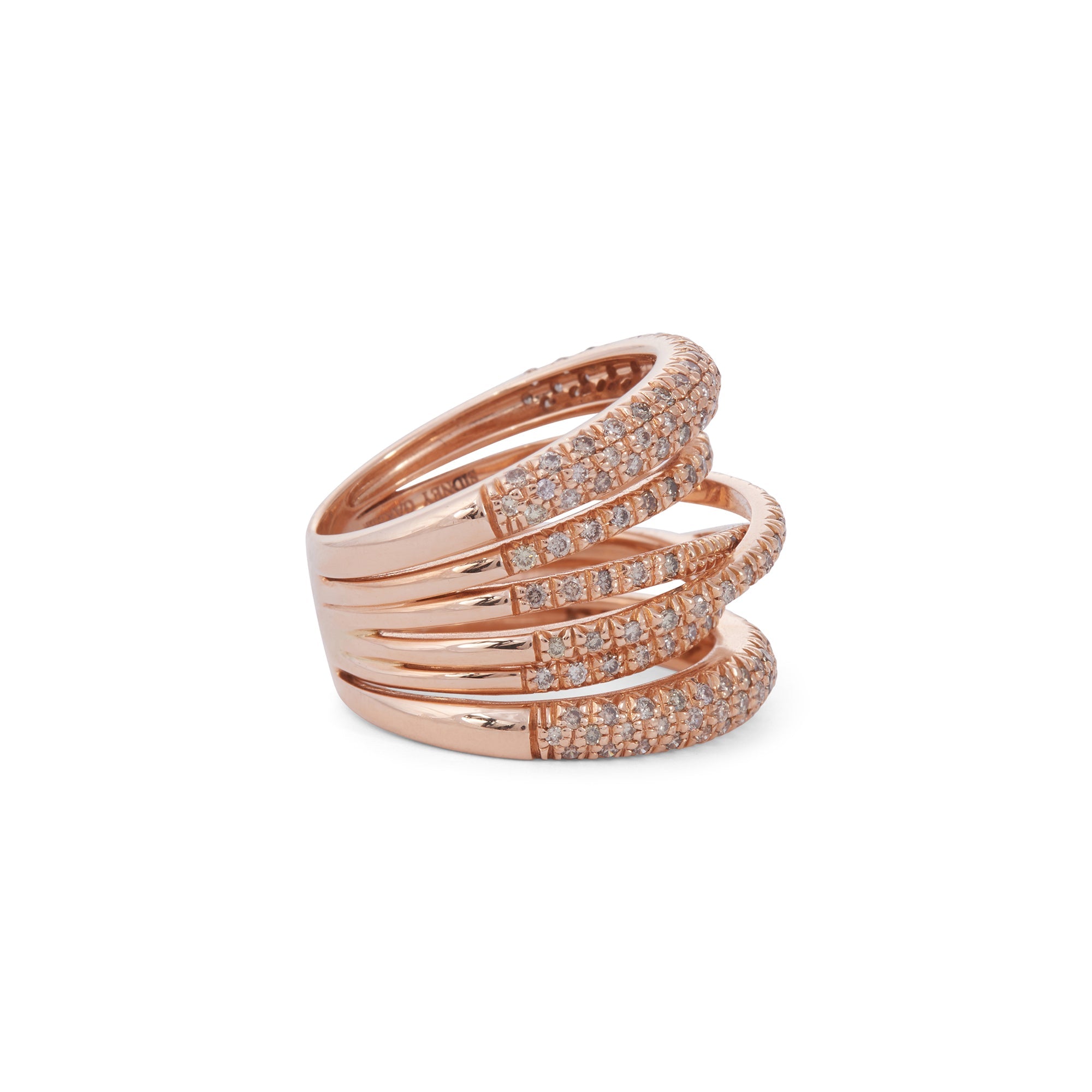 Scribble Ring with Cognac Diamonds | Rings