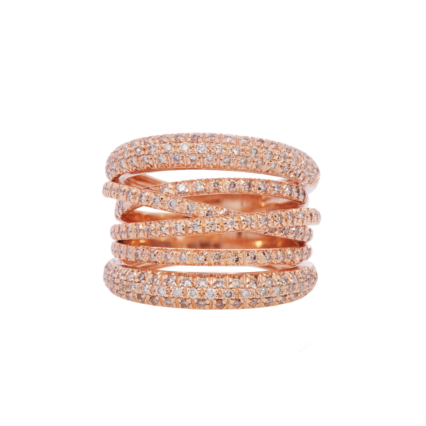 Scribble Ring with Cognac Diamonds | Rings