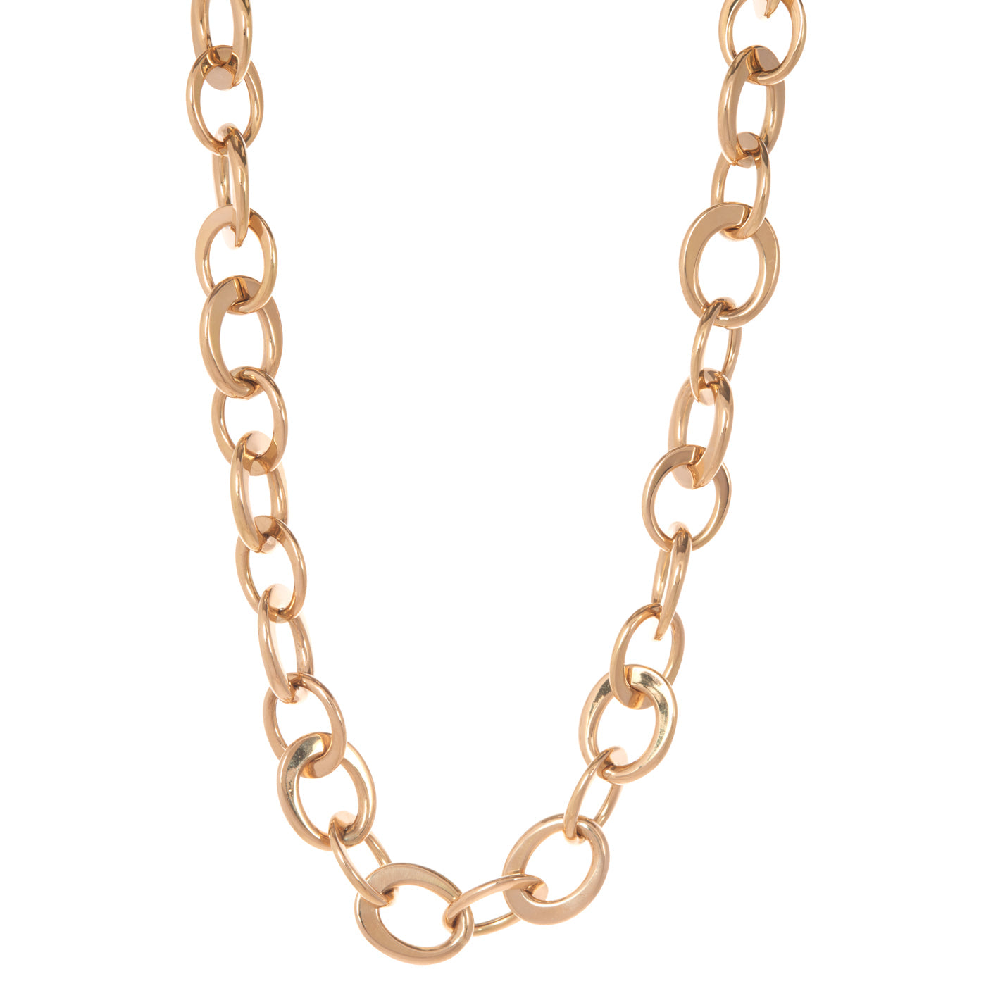 Crescent Link Necklace | Yellow Gold / 17 in (43 cm) | Necklaces