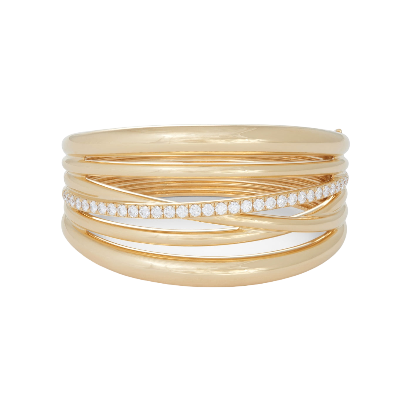 Diamond Accent Scribble Bracelet | Yellow Gold | Bracelets Bracelets