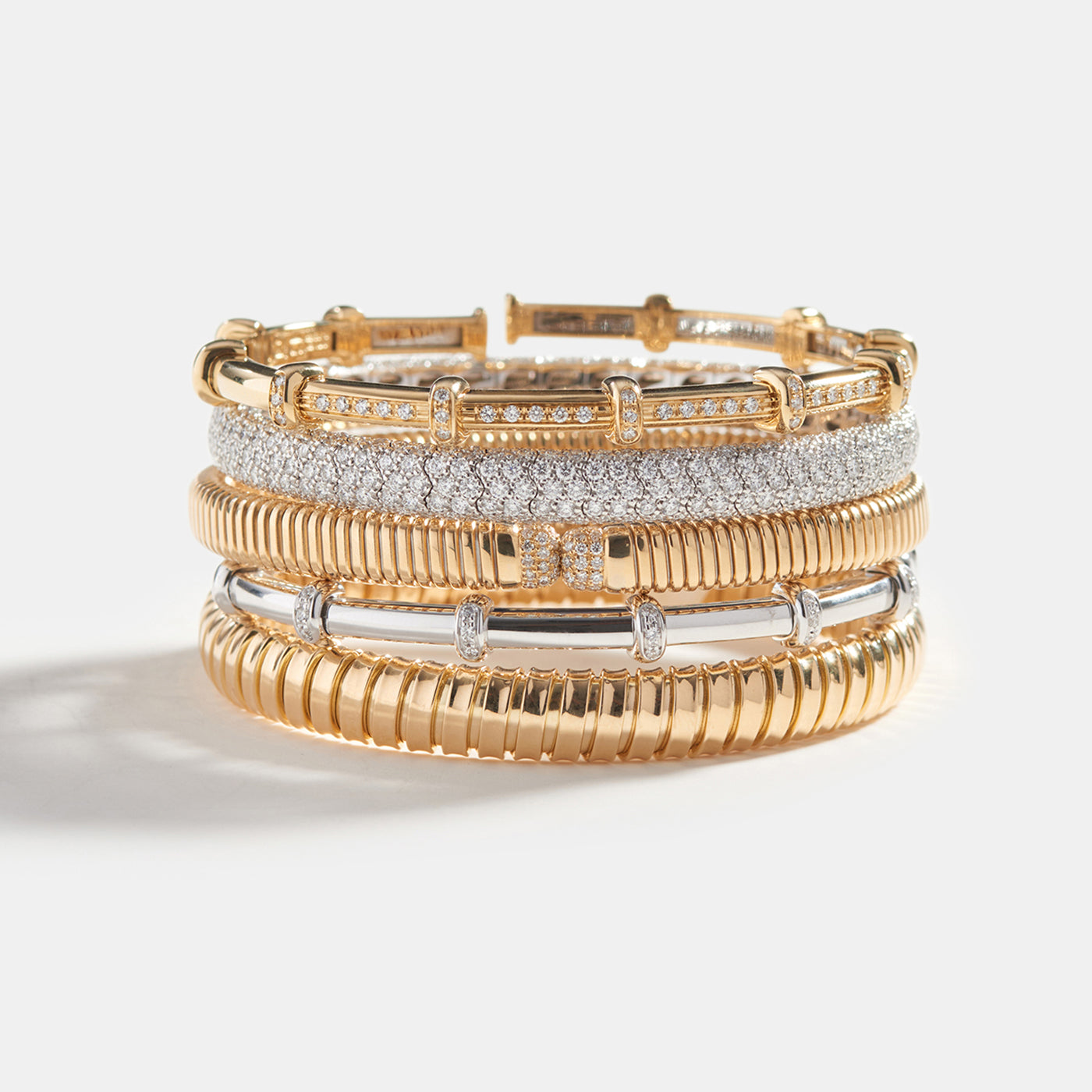Pavé Stretch Bracelet with Diamonds | Bracelets