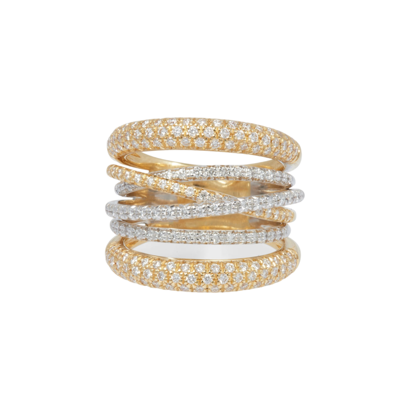 Scribble Ring with Diamonds | Rings