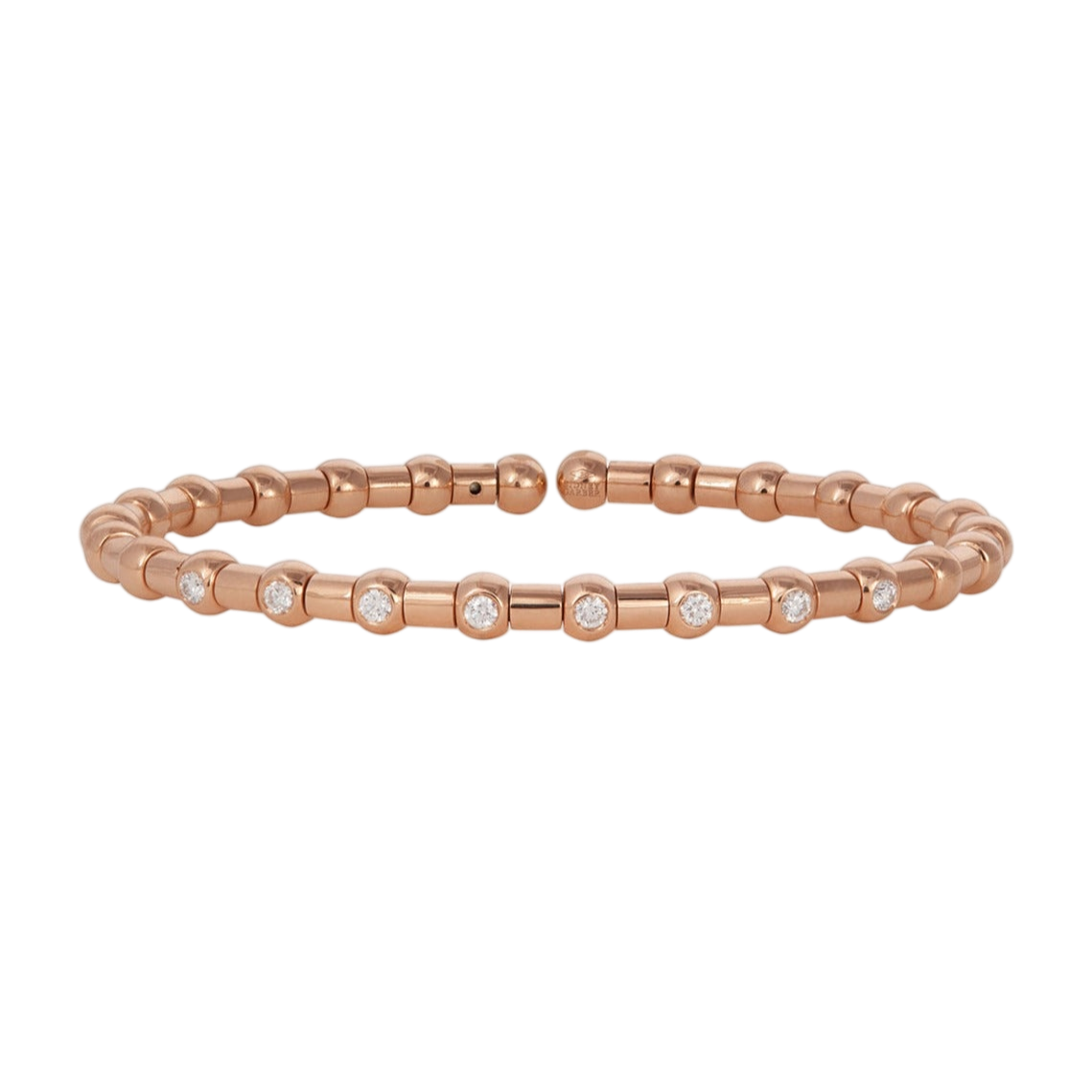 Holly Bracelet with Diamonds | Rose Gold / 6 in (15 cm) | Bracelets