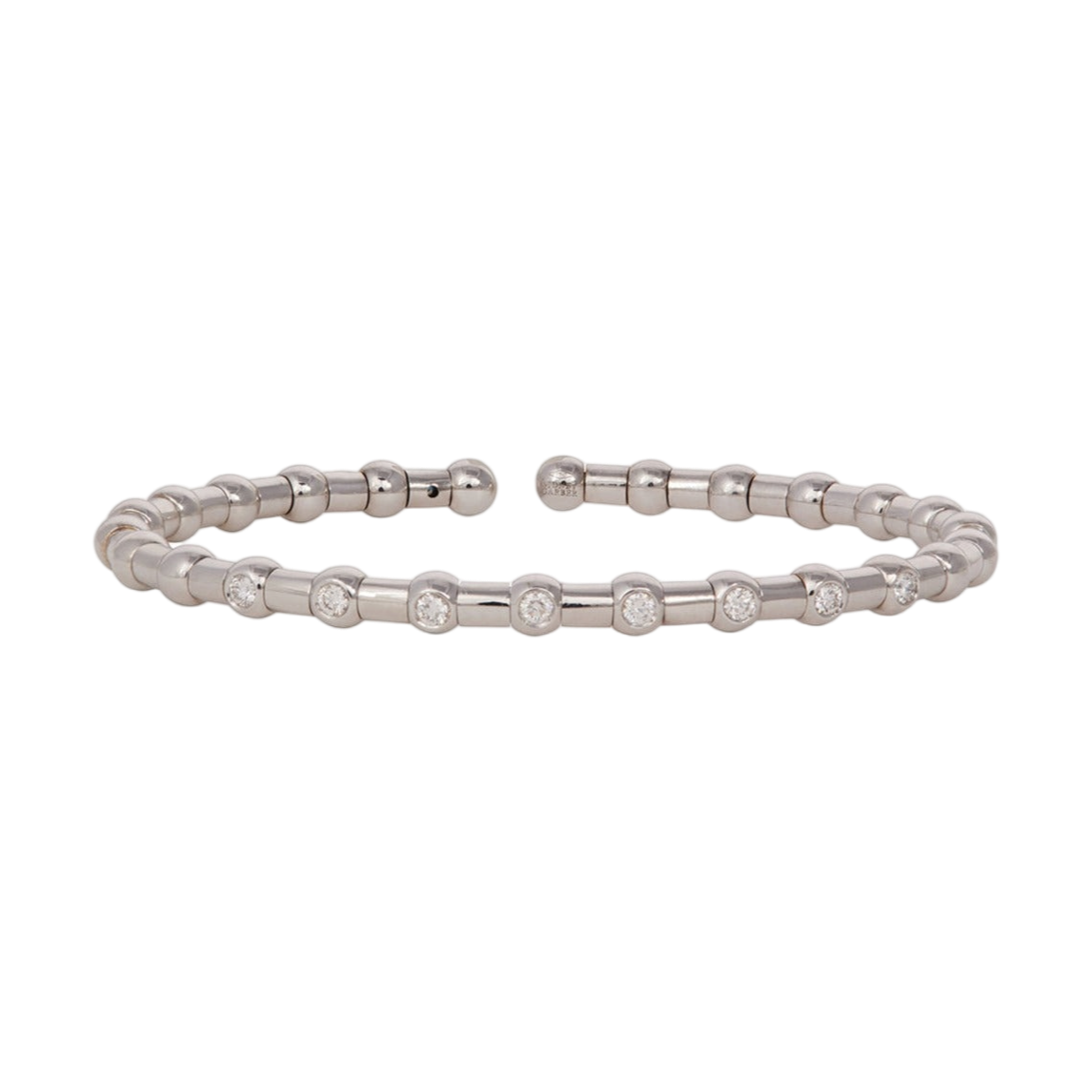 Holly Bracelet with Diamonds | White Gold / 6 in (15 cm) | Bracelets