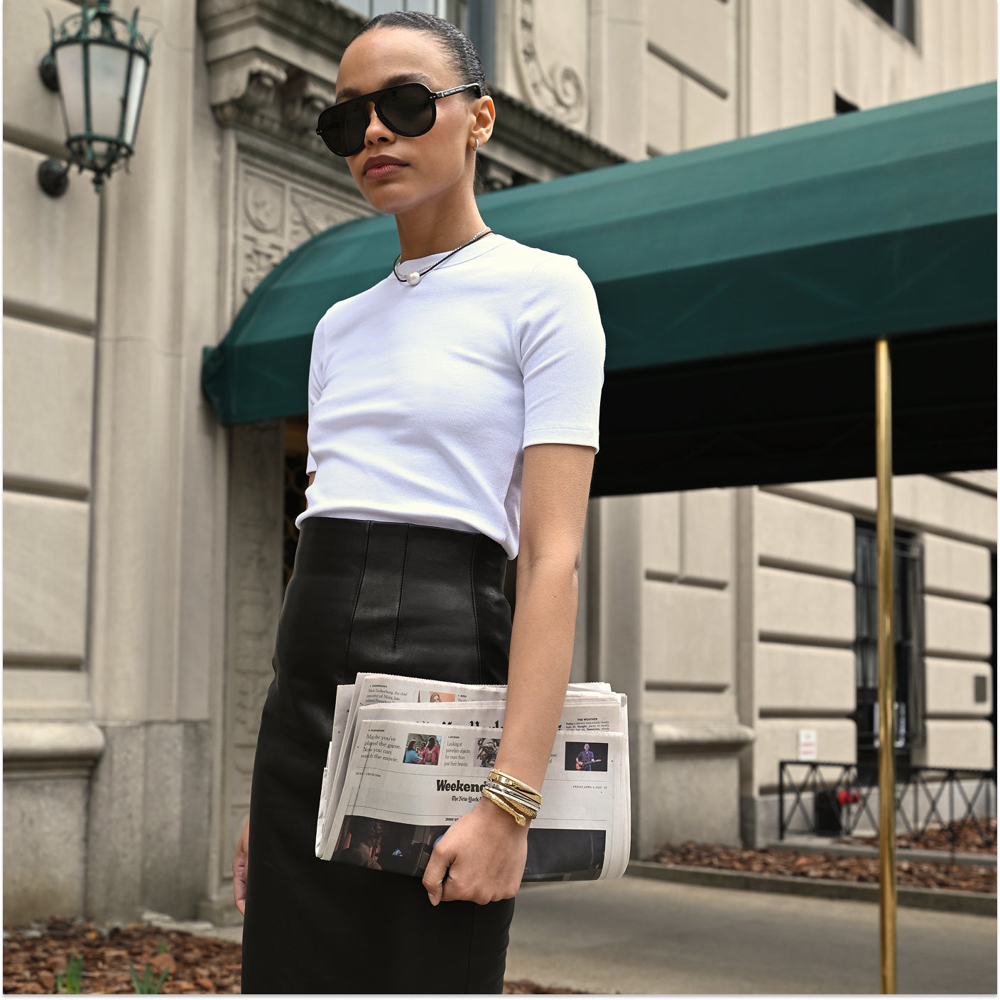 South Sea Pearl Leather Cord Necklace