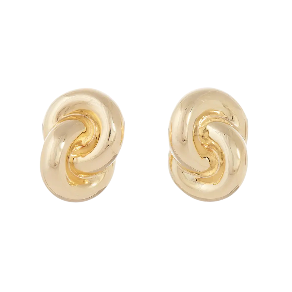 Interlocking Circle Earrings | Yellow Gold | Earrings